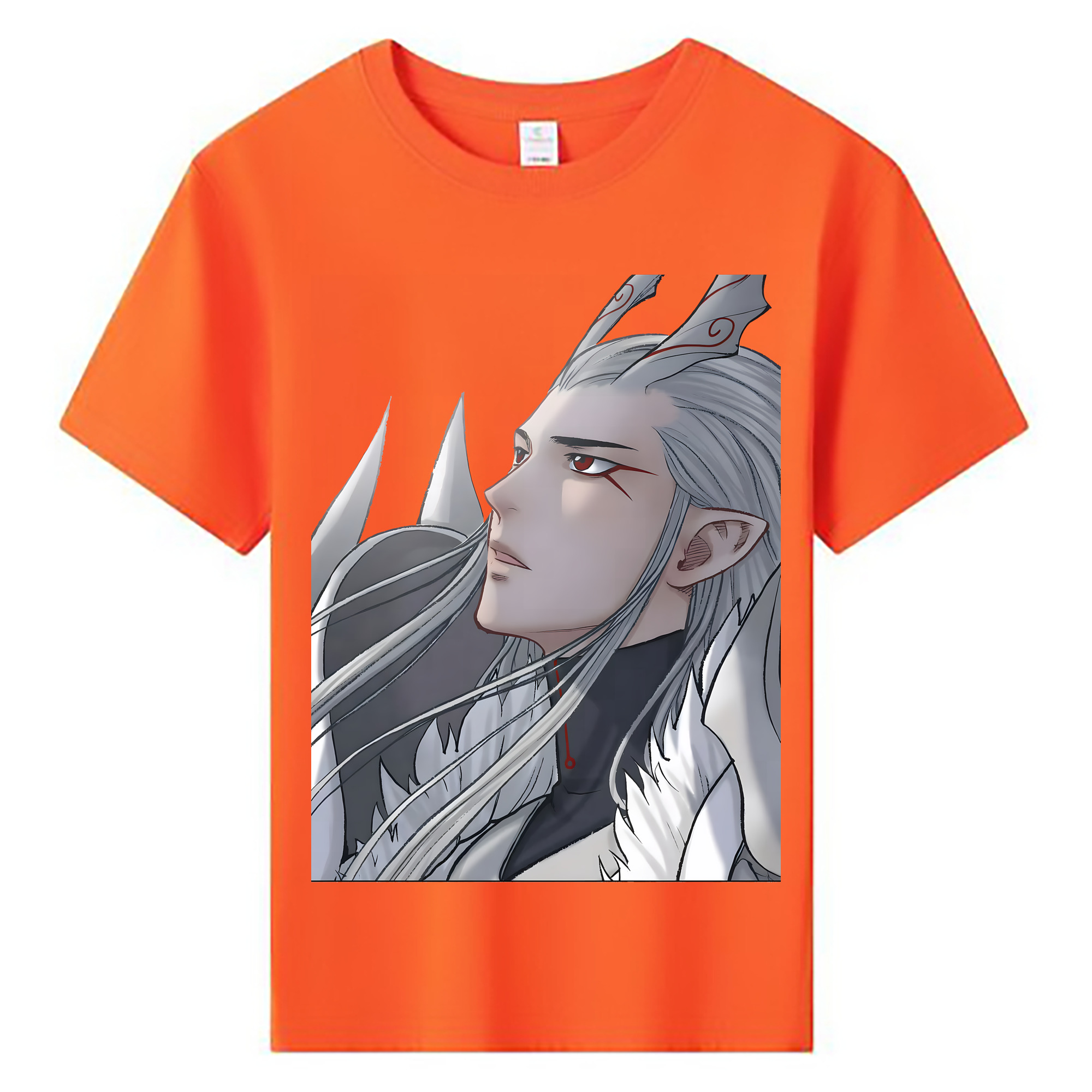 （画像用） Ne Zha 2 ナタ 魔童の大暴れ 綿100％キッズTシャツ（フロントプリント）