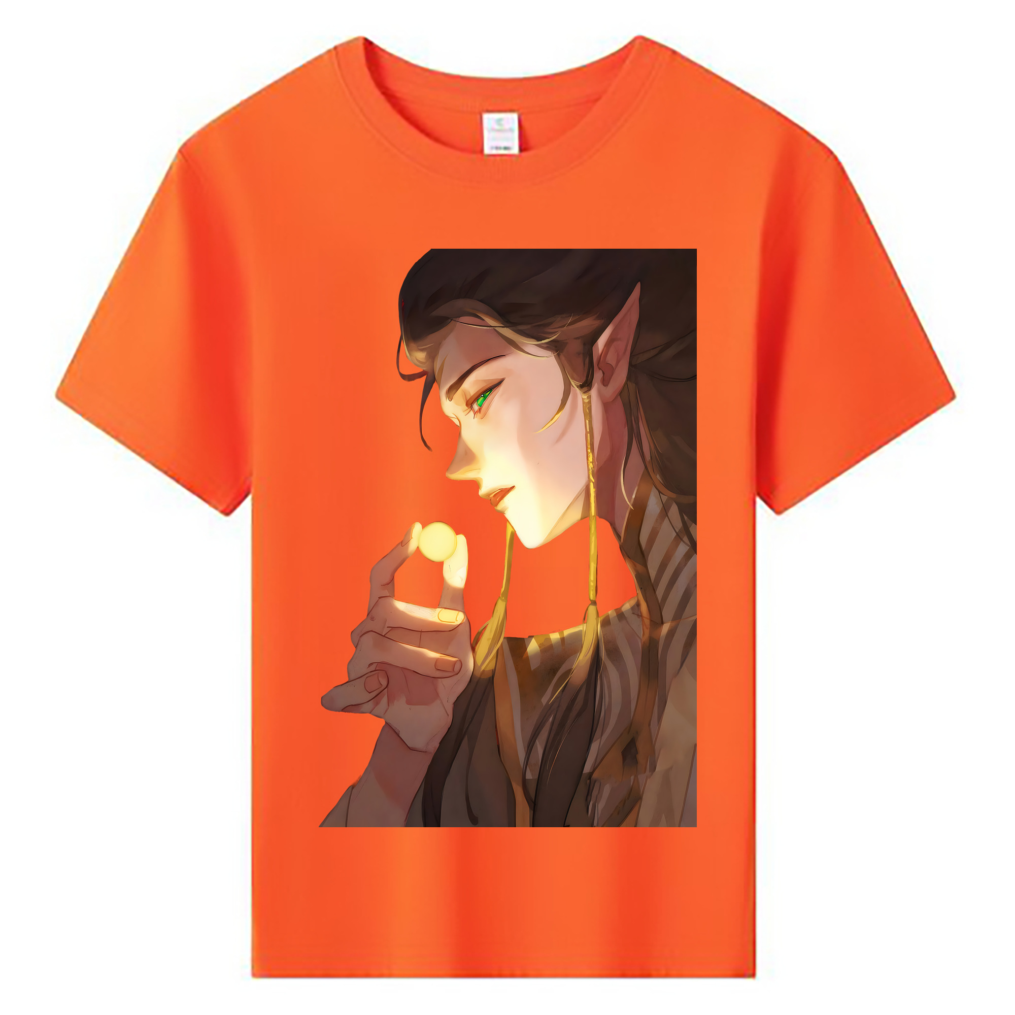 （画像用） Ne Zha 2 ナタ 魔童の大暴れ 綿100％キッズTシャツ（フロントプリント）