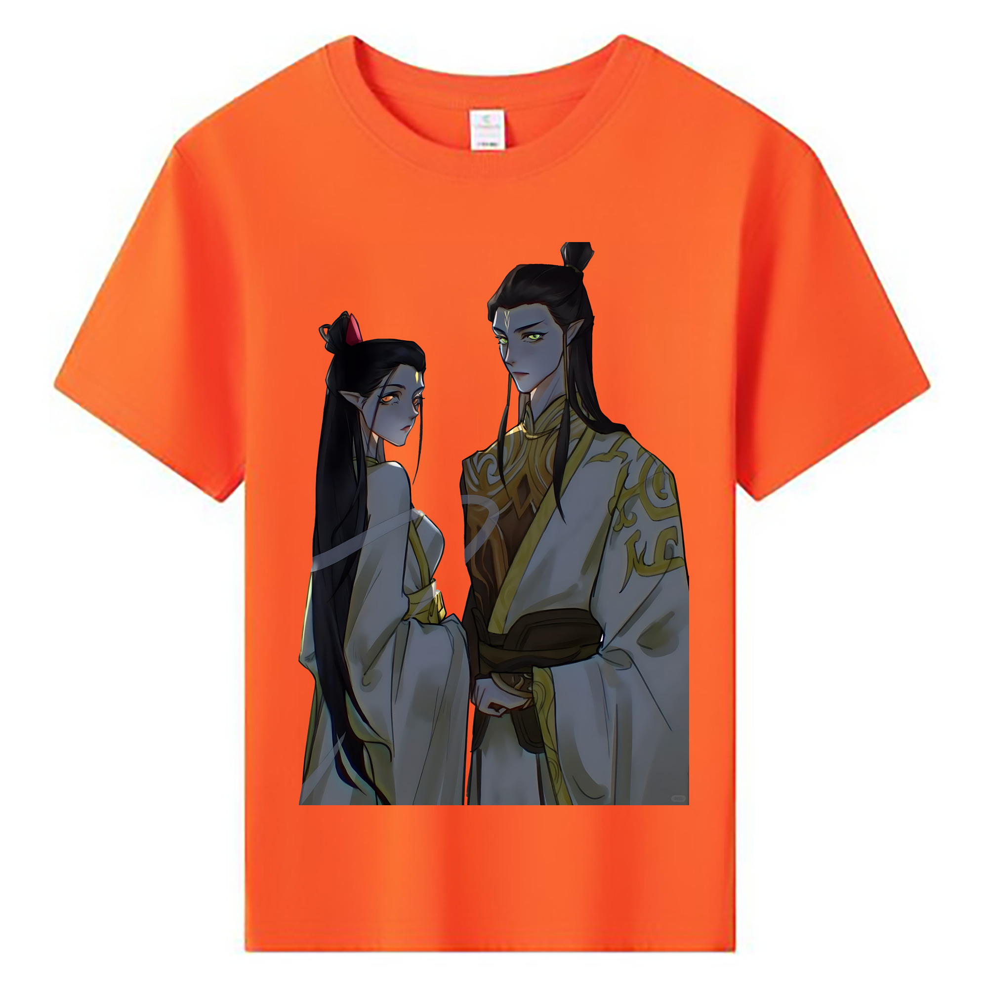 （画像用） Ne Zha 2 ナタ 魔童の大暴れ 綿100％キッズTシャツ（フロントプリント）