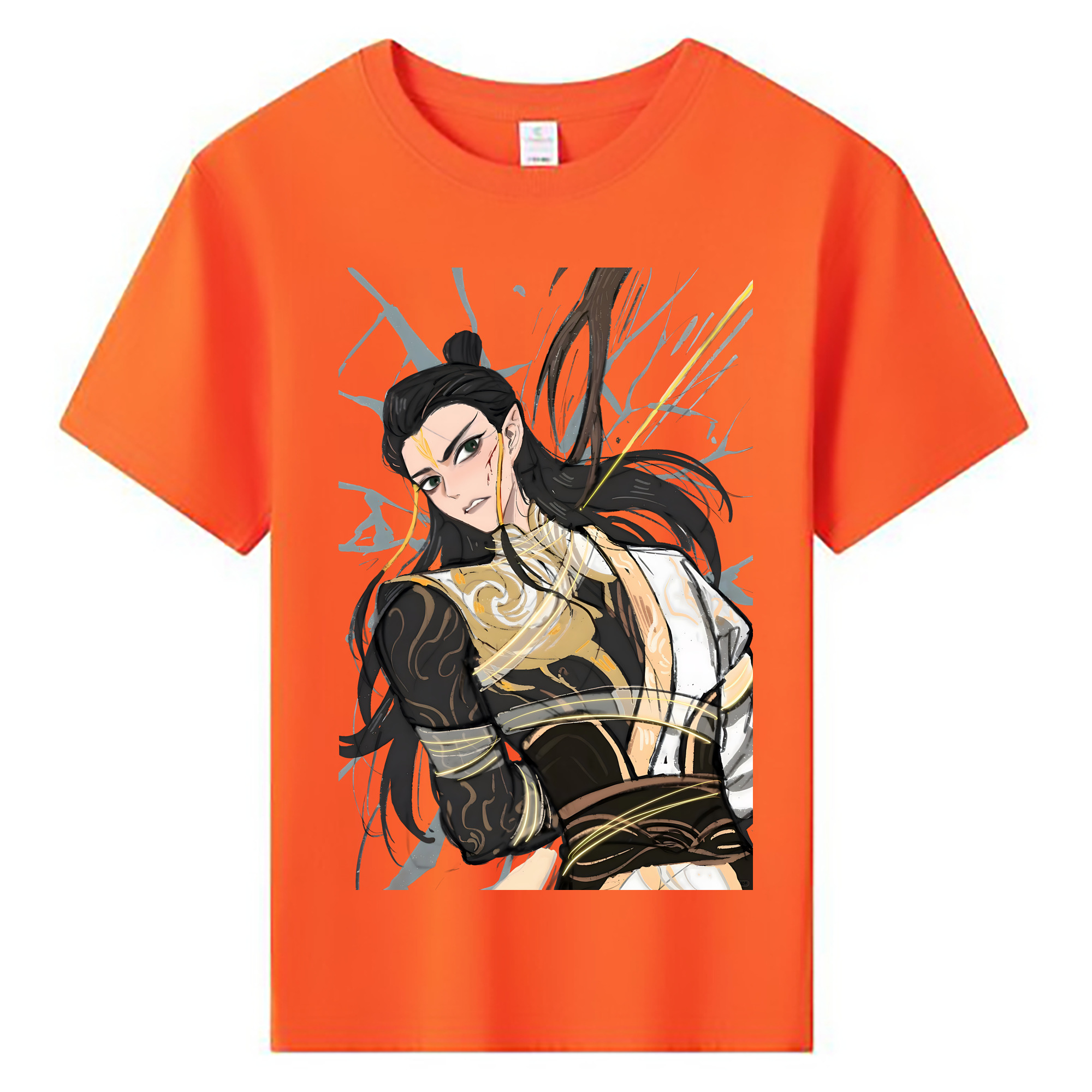 （画像用） Ne Zha 2 ナタ 魔童の大暴れ 綿100％キッズTシャツ（フロントプリント）