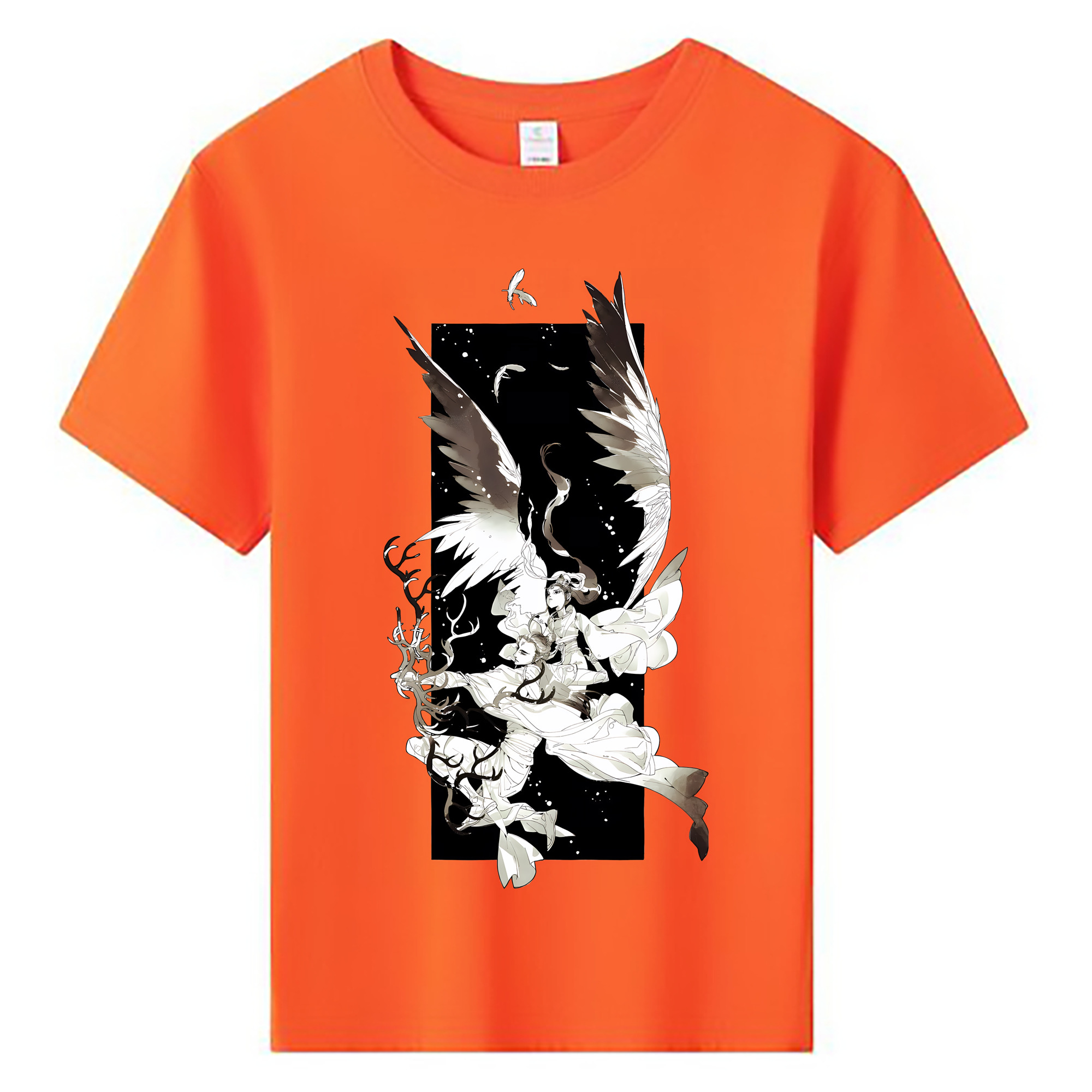 （画像用） Ne Zha 2 ナタ 魔童の大暴れ 綿100％キッズTシャツ（フロントプリント）