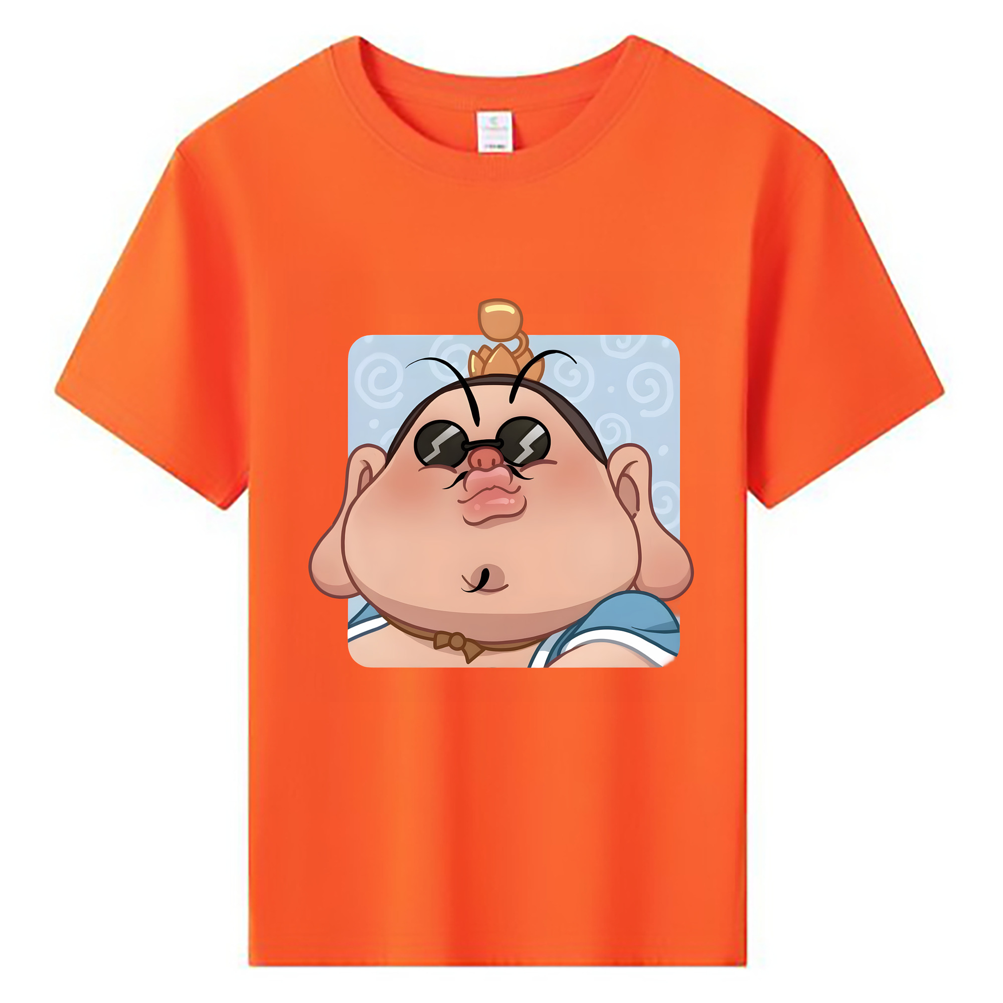 （画像用） Ne Zha 2 ナタ 魔童の大暴れ 綿100％キッズTシャツ（フロントプリント）