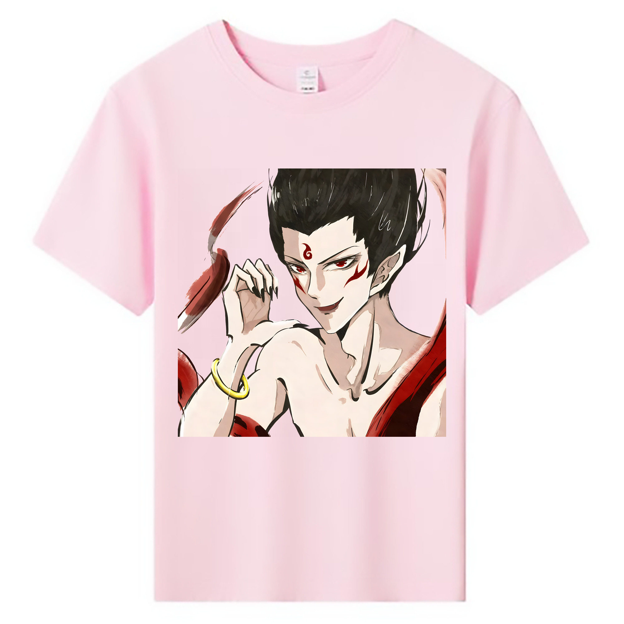 （画像用） Ne Zha 2 ナタ 魔童の大暴れ 綿100％キッズTシャツ（フロントプリント）
