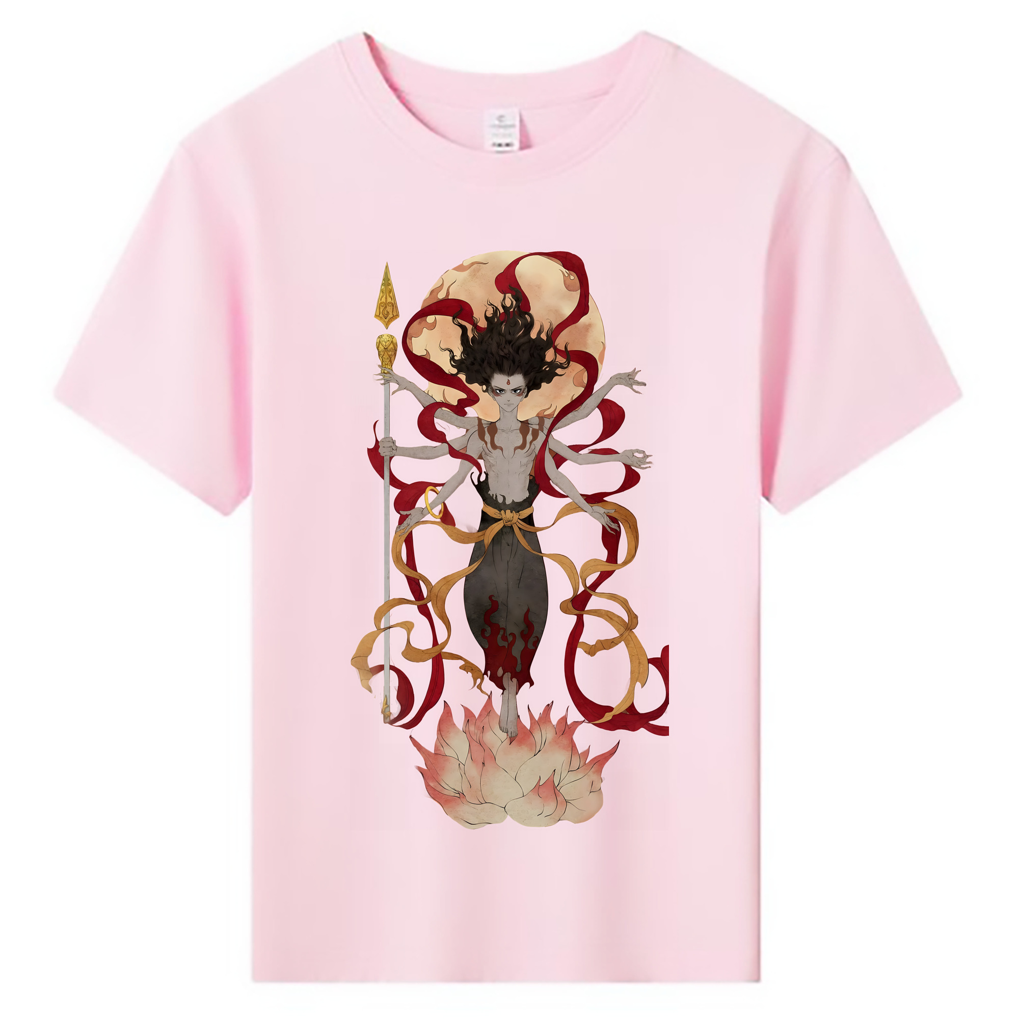 （画像用） Ne Zha 2 ナタ 魔童の大暴れ 綿100％キッズTシャツ（フロントプリント）