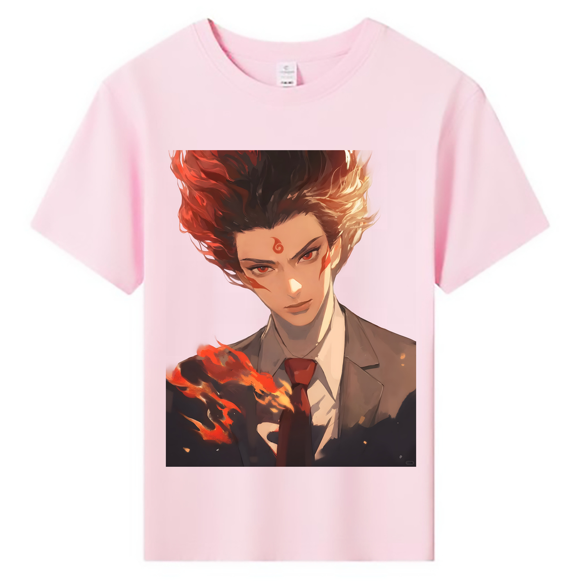 （画像用） Ne Zha 2 ナタ 魔童の大暴れ 綿100％キッズTシャツ（フロントプリント）