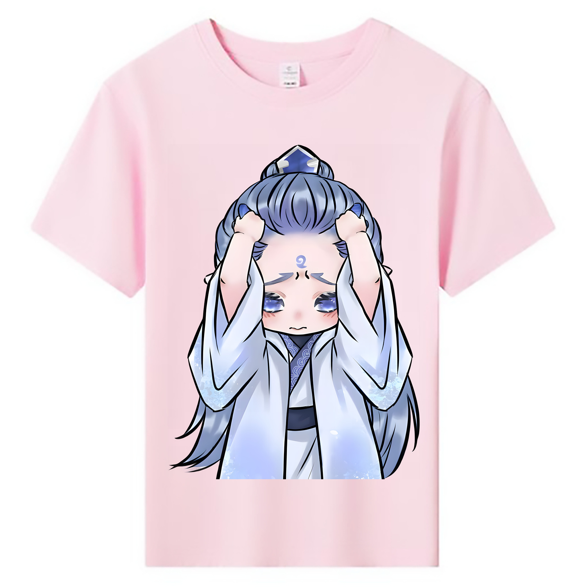 （画像用） Ne Zha 2 ナタ 魔童の大暴れ 綿100％キッズTシャツ（フロントプリント）
