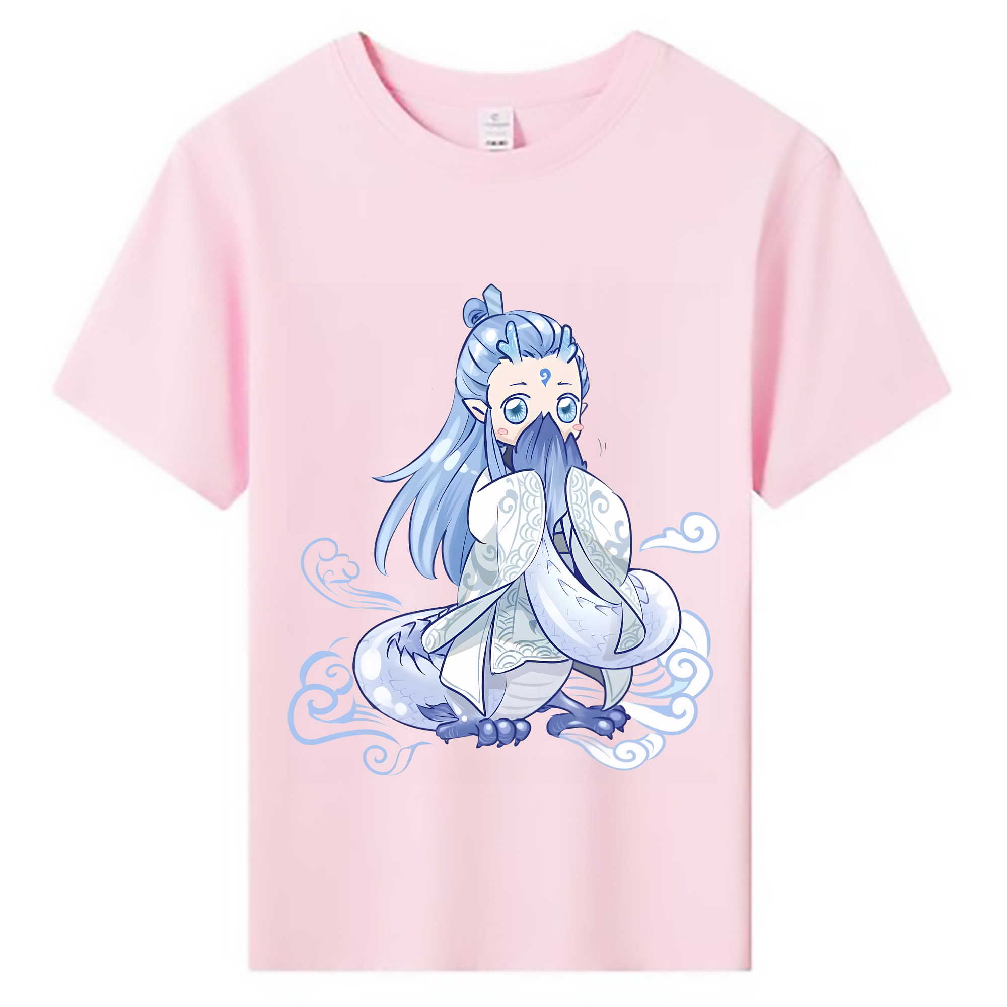 （画像用） Ne Zha 2 ナタ 魔童の大暴れ 綿100％キッズTシャツ（フロントプリント）