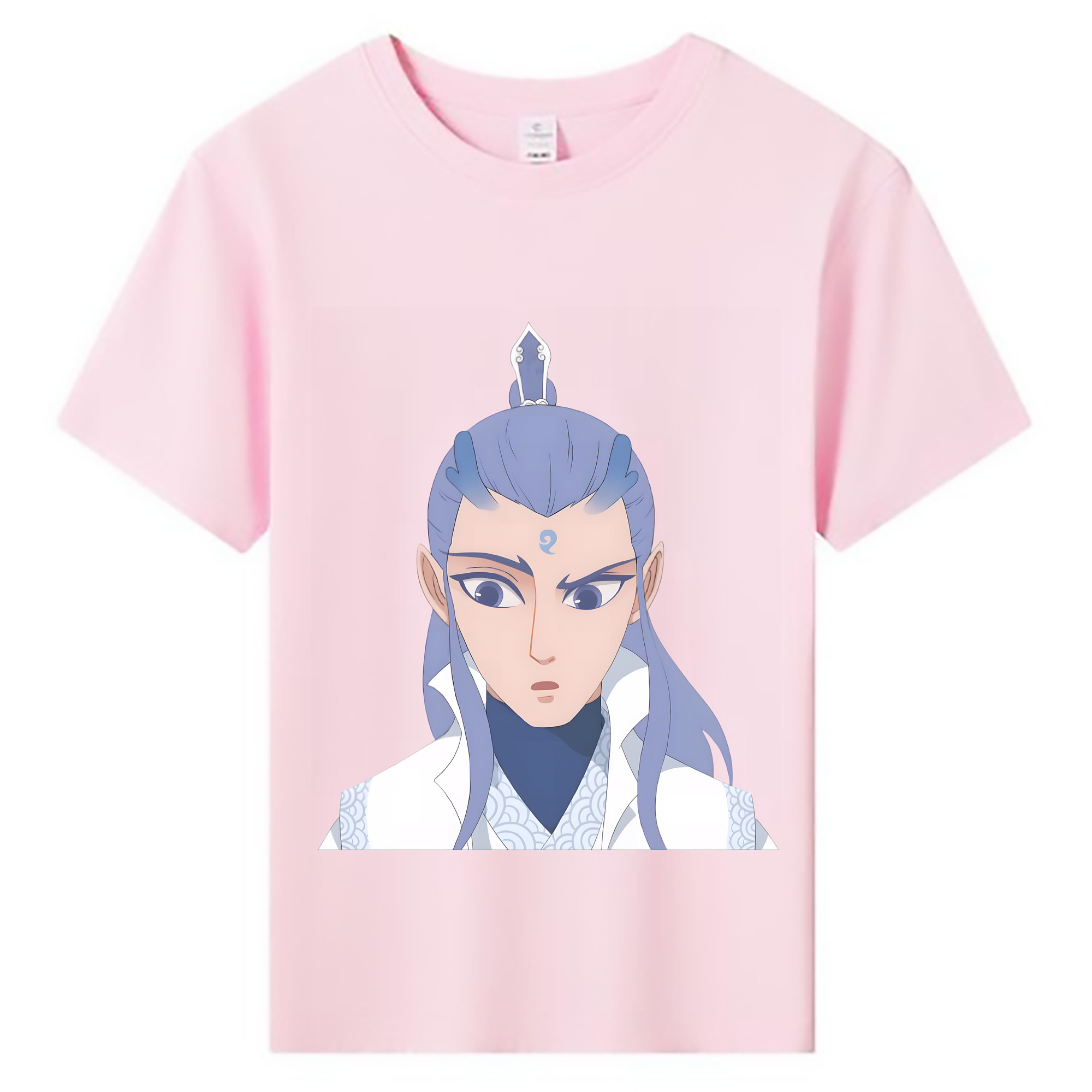 （画像用） Ne Zha 2 ナタ 魔童の大暴れ 綿100％キッズTシャツ（フロントプリント）