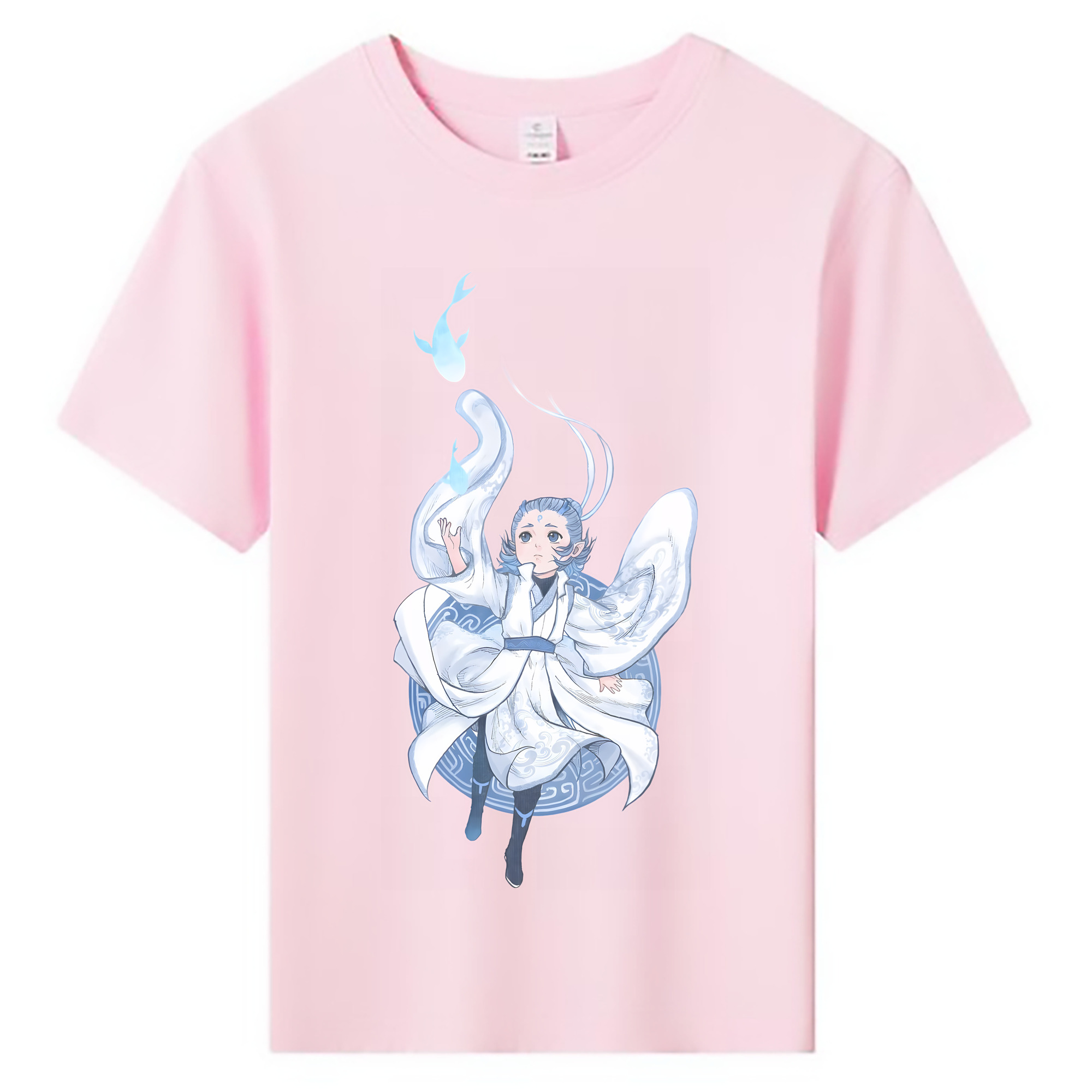 （画像用） Ne Zha 2 ナタ 魔童の大暴れ 綿100％キッズTシャツ（フロントプリント）