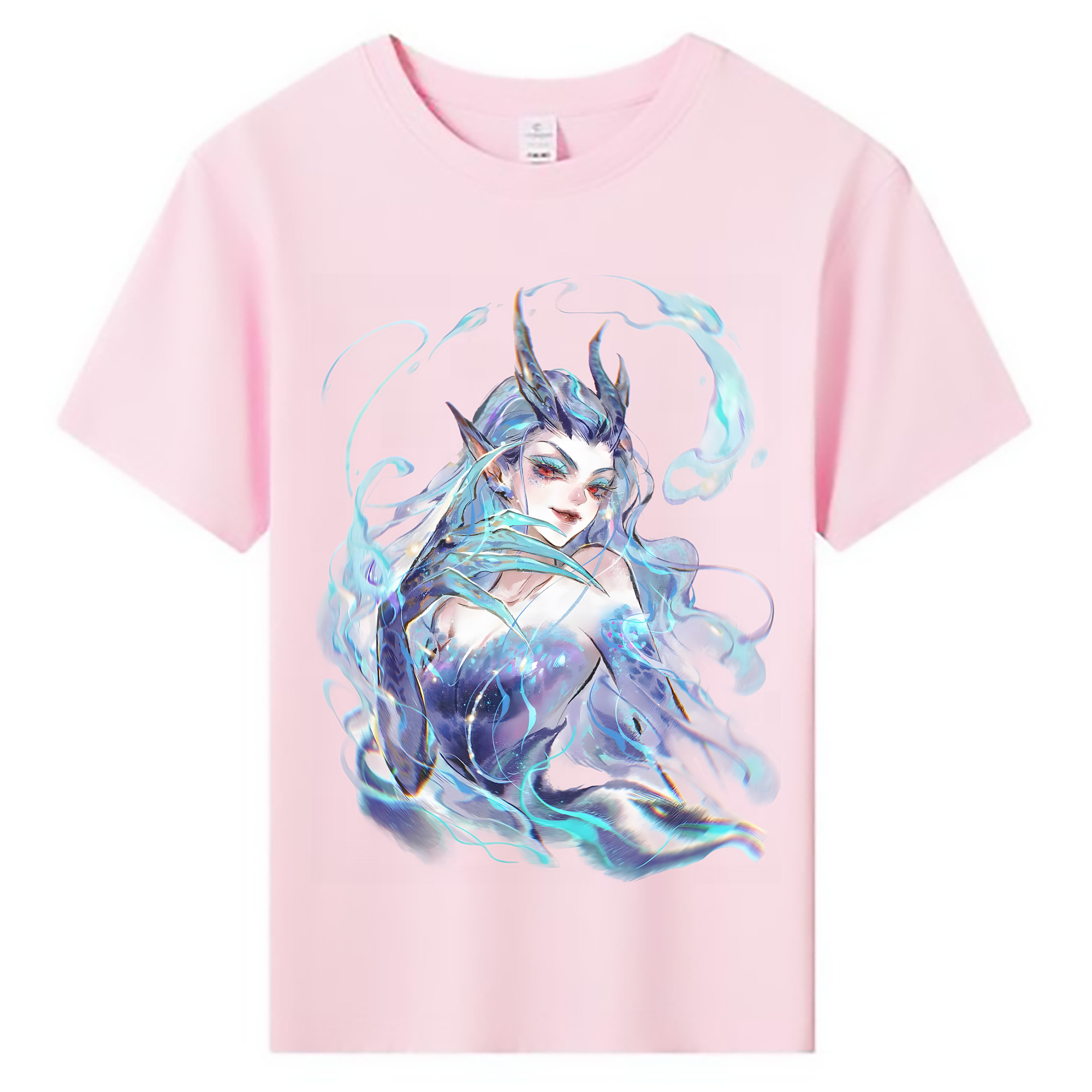 （画像用） Ne Zha 2 ナタ 魔童の大暴れ 綿100％キッズTシャツ（フロントプリント）