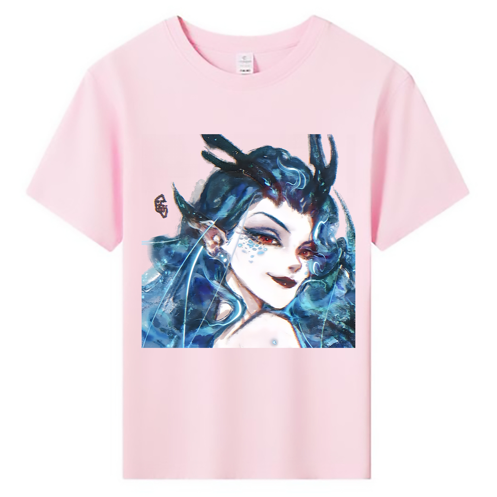 （画像用） Ne Zha 2 ナタ 魔童の大暴れ 綿100％キッズTシャツ（フロントプリント）