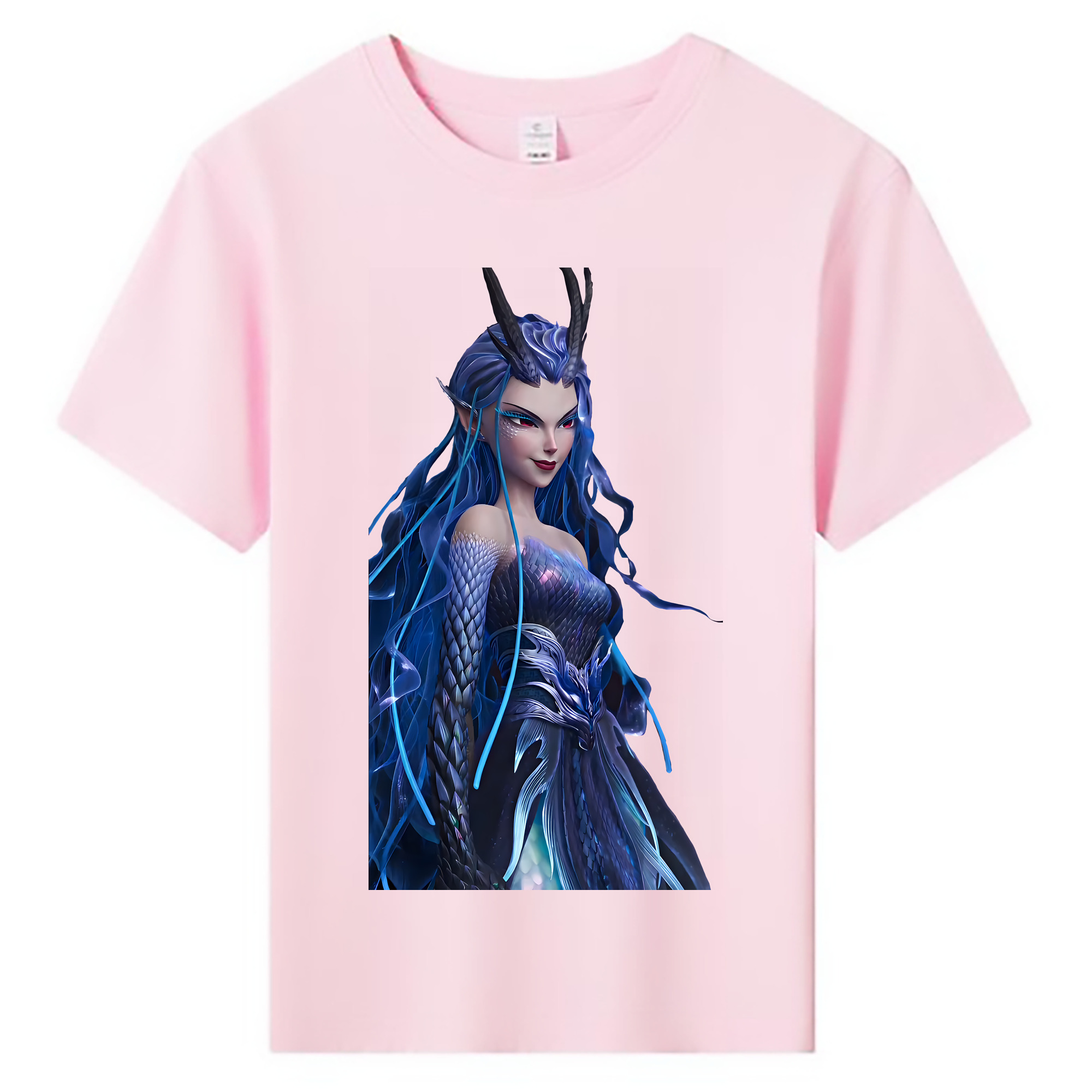 （画像用） Ne Zha 2 ナタ 魔童の大暴れ 綿100％キッズTシャツ（フロントプリント）