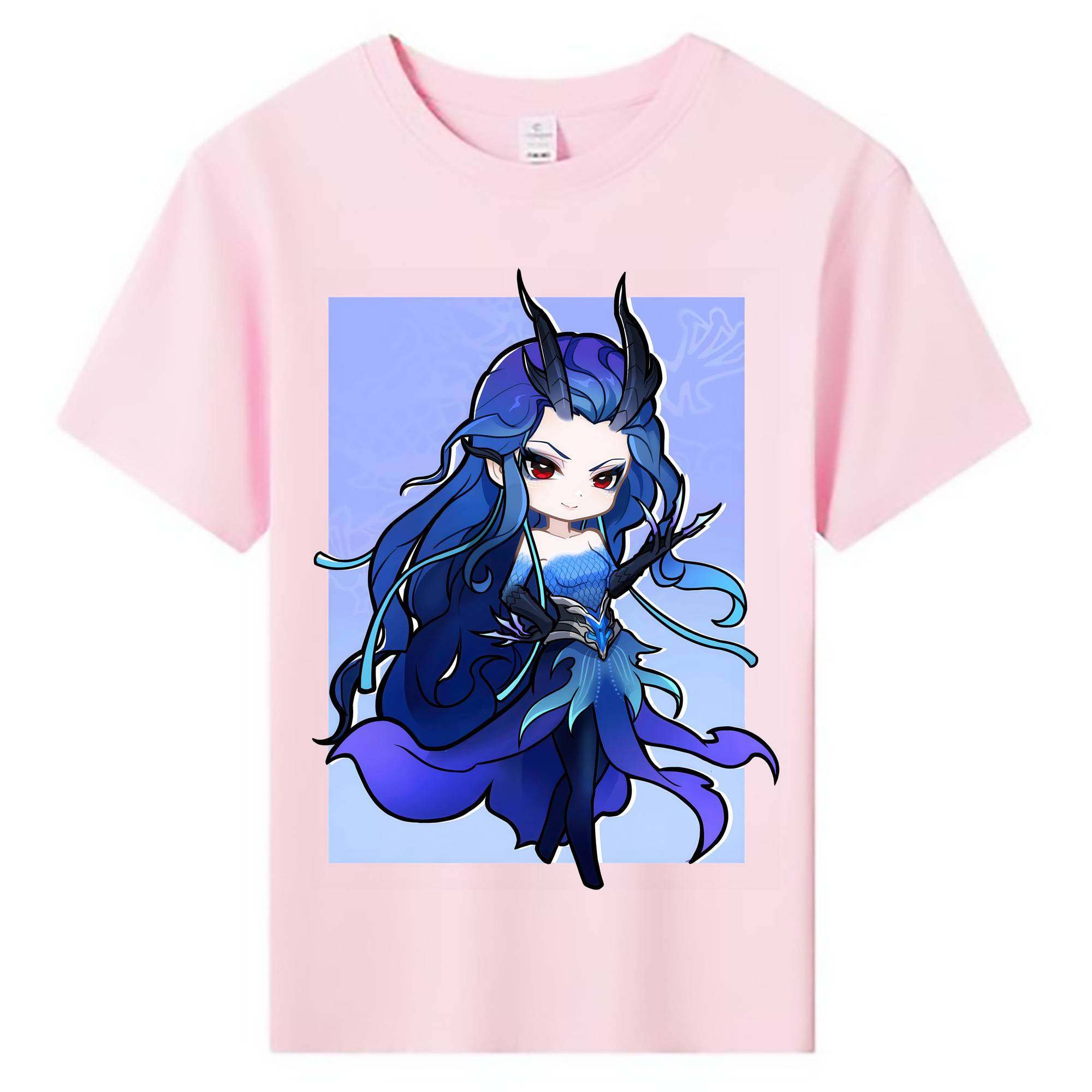 （画像用） Ne Zha 2 ナタ 魔童の大暴れ 綿100％キッズTシャツ（フロントプリント）