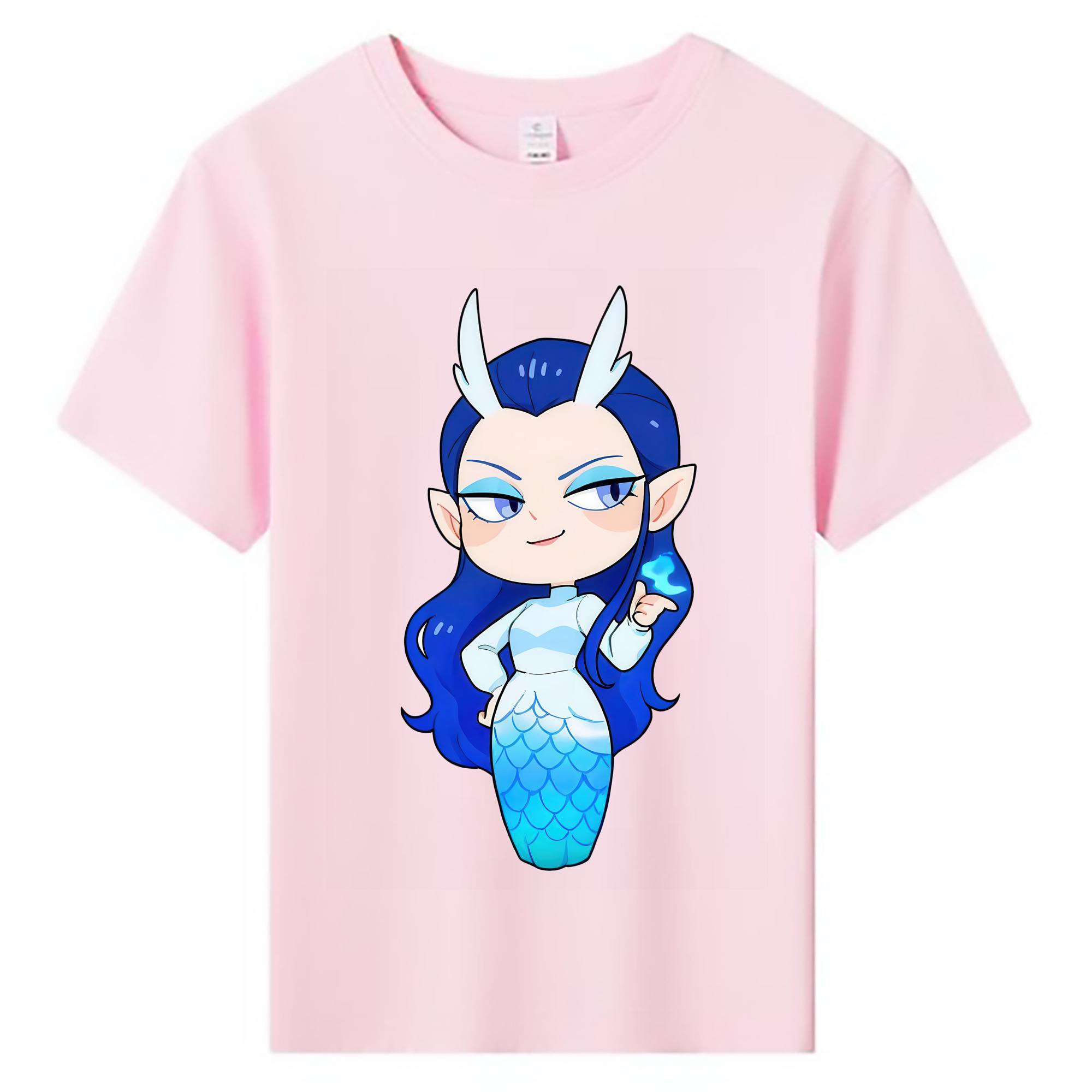 （画像用） Ne Zha 2 ナタ 魔童の大暴れ 綿100％キッズTシャツ（フロントプリント）
