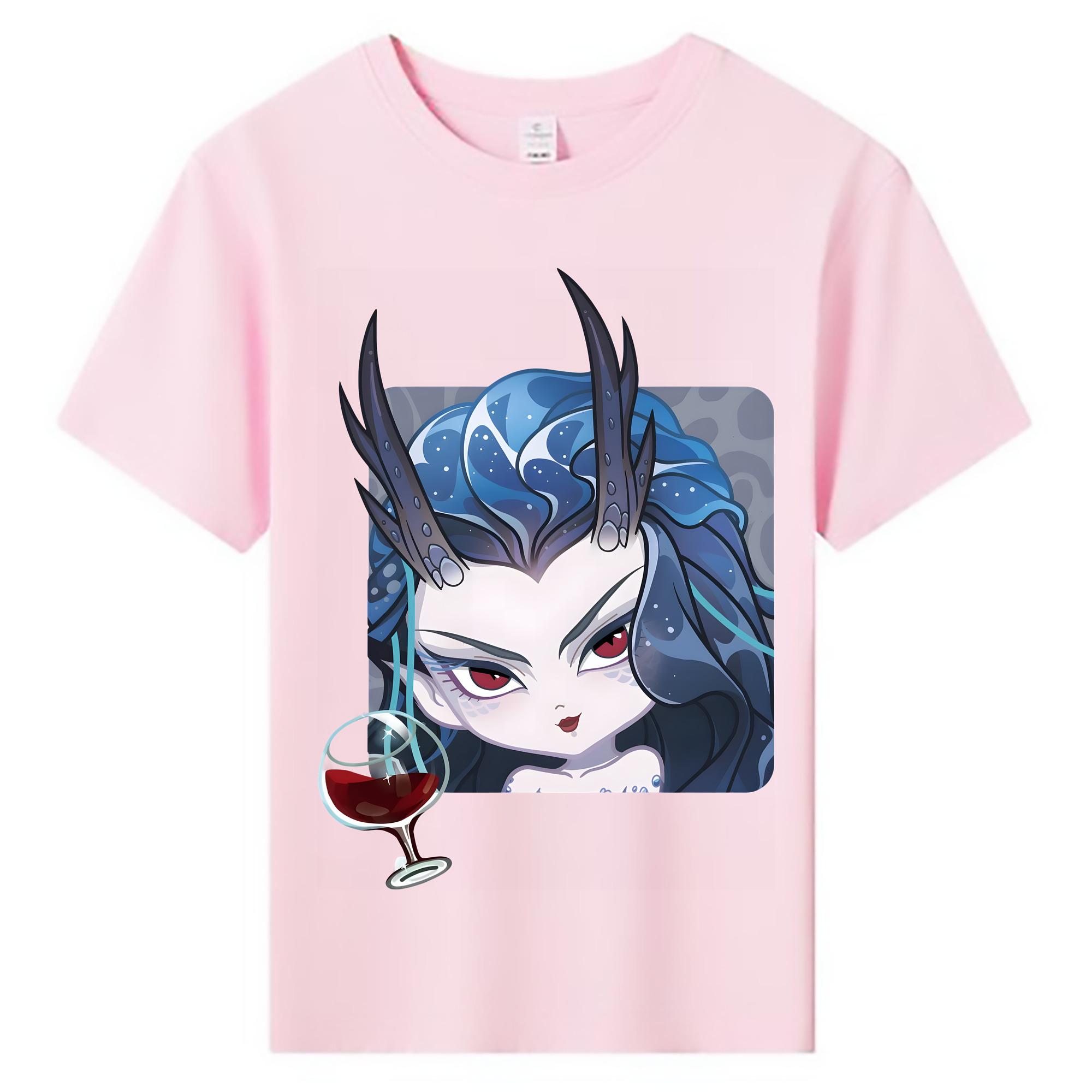 （画像用） Ne Zha 2 ナタ 魔童の大暴れ 綿100％キッズTシャツ（フロントプリント）