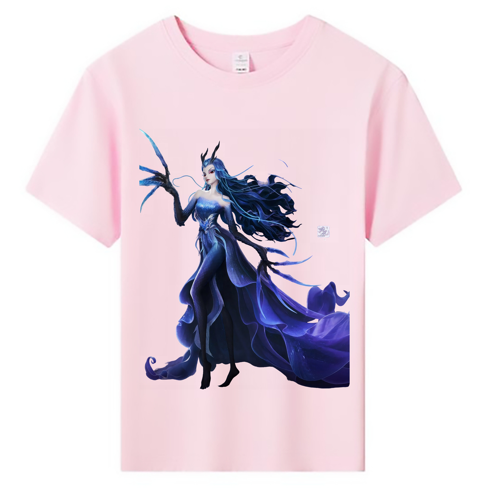 （画像用） Ne Zha 2 ナタ 魔童の大暴れ 綿100％キッズTシャツ（フロントプリント）