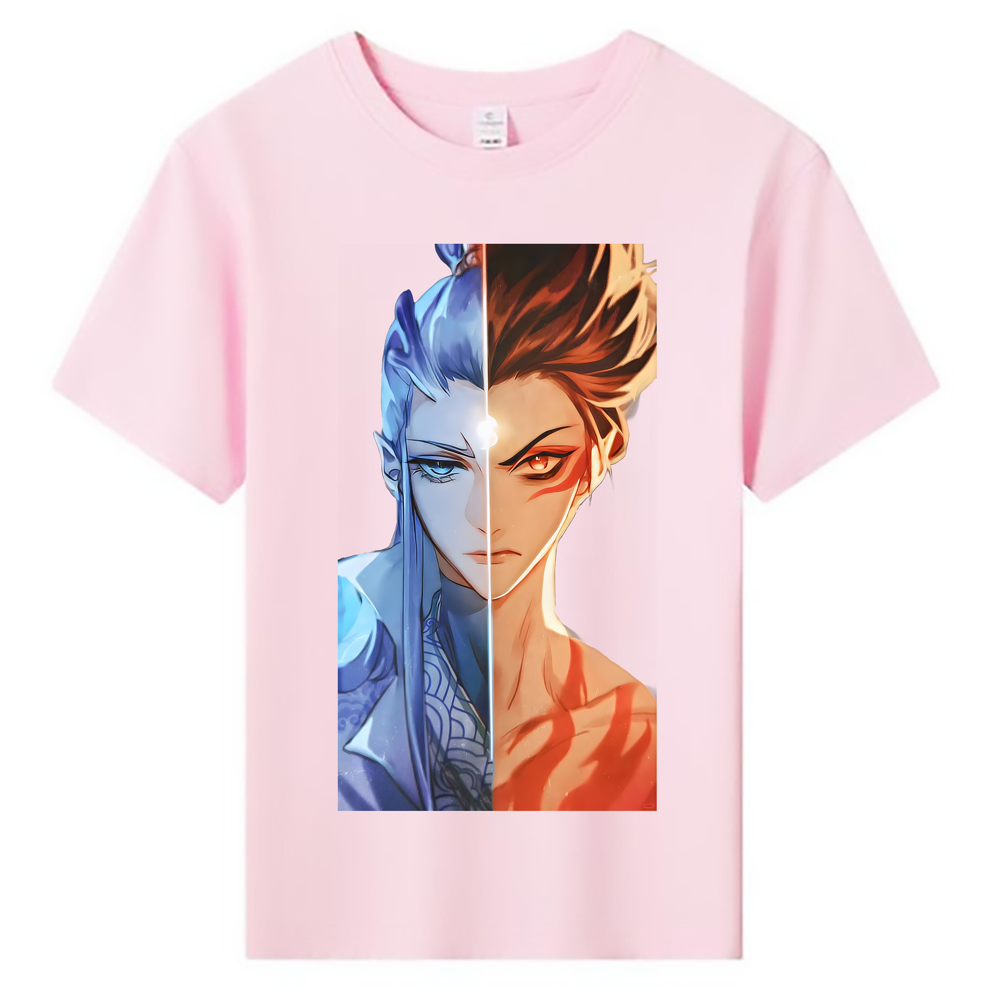 （画像用） Ne Zha 2 ナタ 魔童の大暴れ 綿100％キッズTシャツ（フロントプリント）
