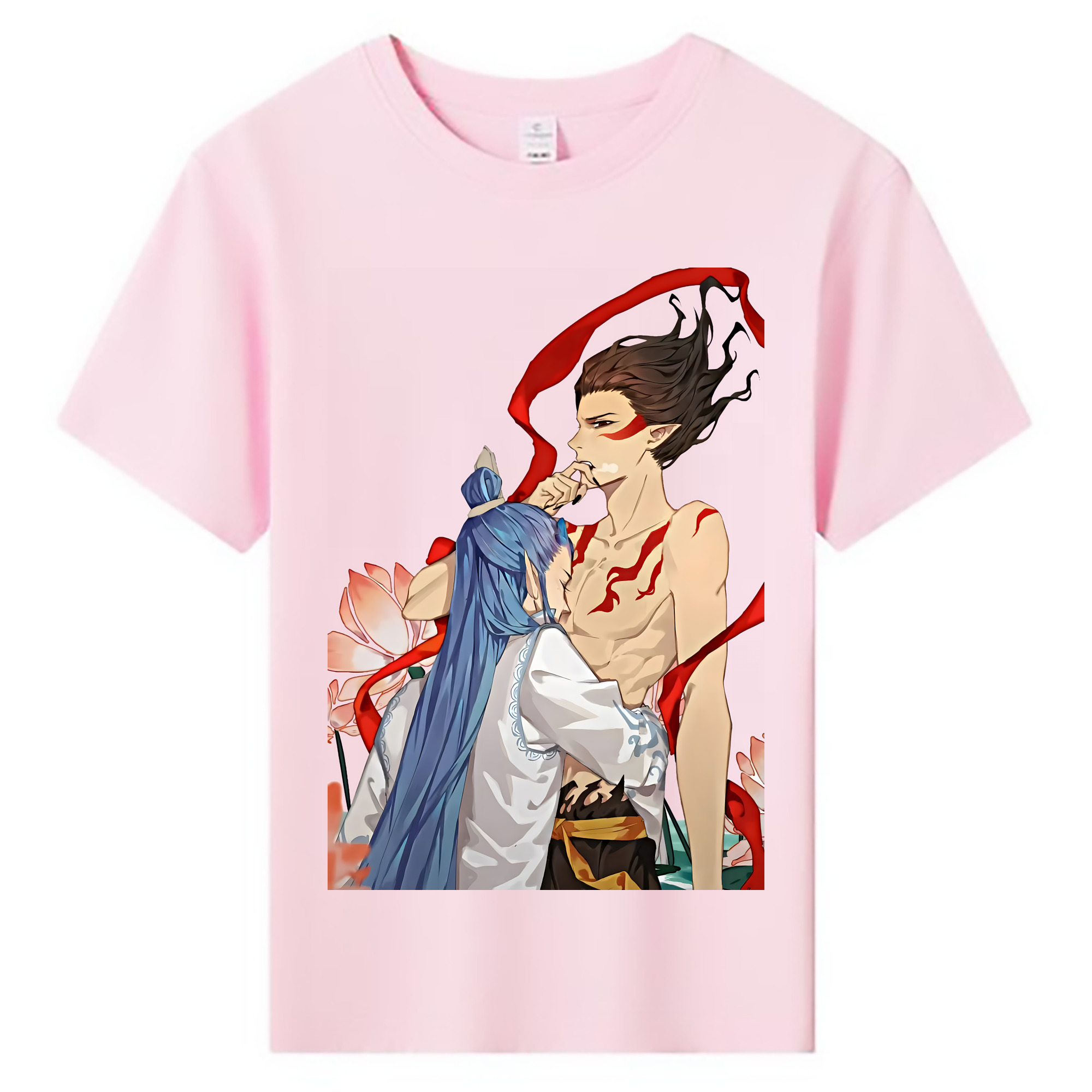 （画像用） Ne Zha 2 ナタ 魔童の大暴れ 綿100％キッズTシャツ（フロントプリント）