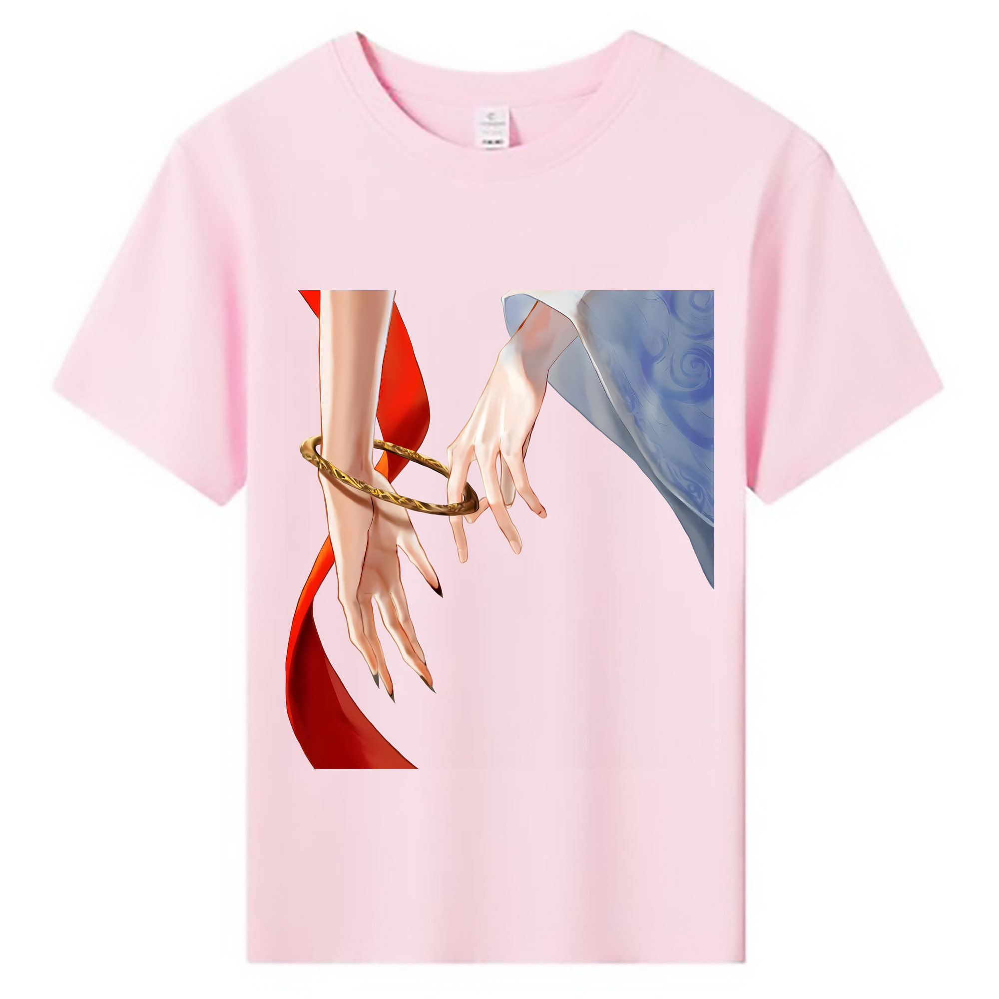 （画像用） Ne Zha 2 ナタ 魔童の大暴れ 綿100％キッズTシャツ（フロントプリント）