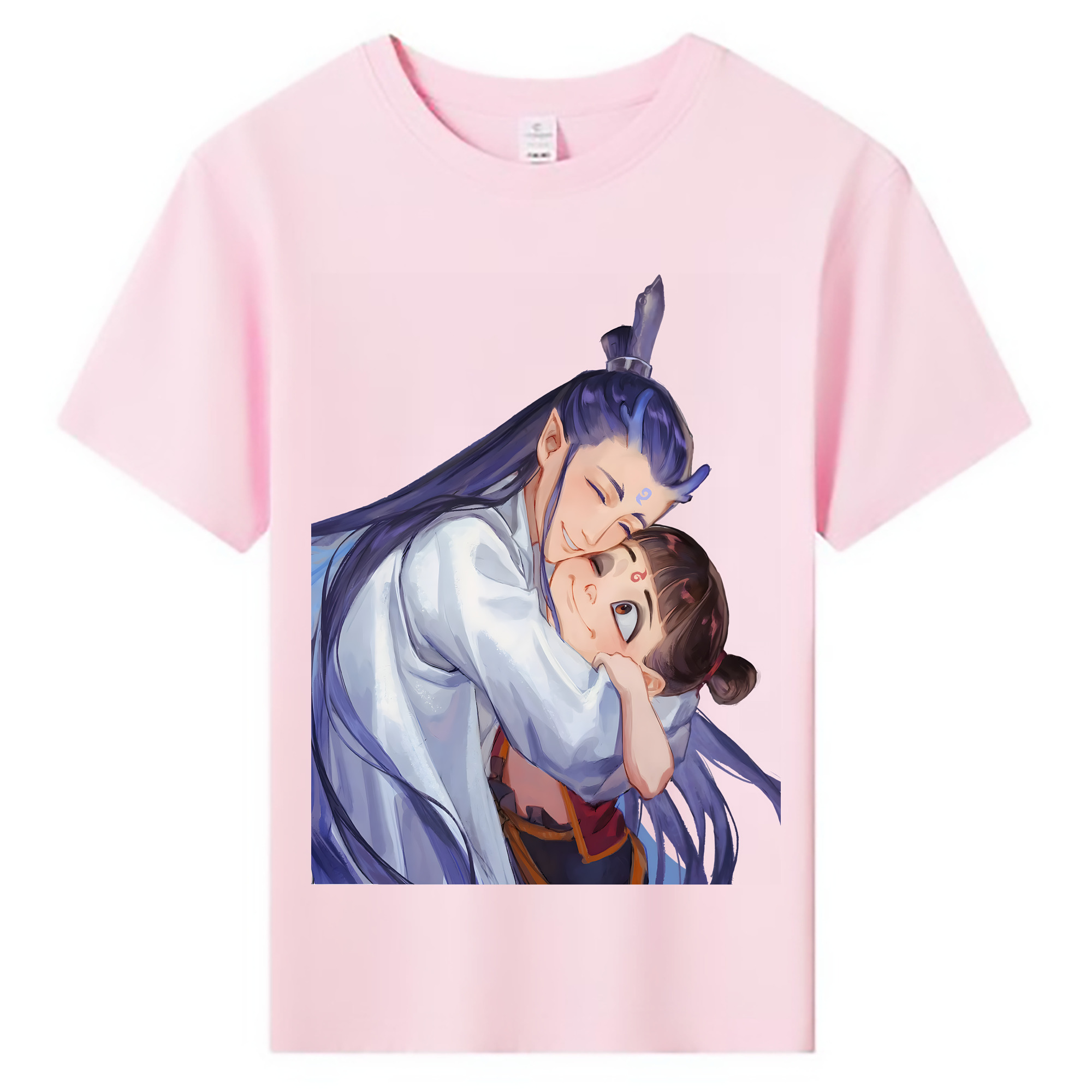 （画像用） Ne Zha 2 ナタ 魔童の大暴れ 綿100％キッズTシャツ（フロントプリント）