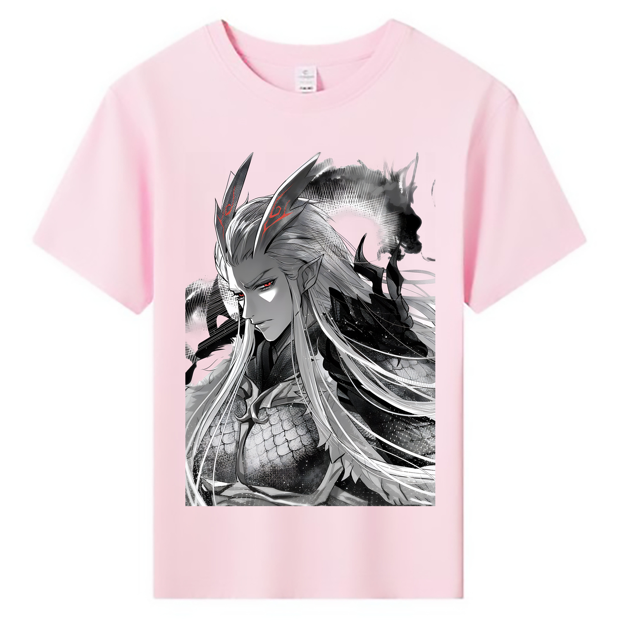 （画像用） Ne Zha 2 ナタ 魔童の大暴れ 綿100％キッズTシャツ（フロントプリント）