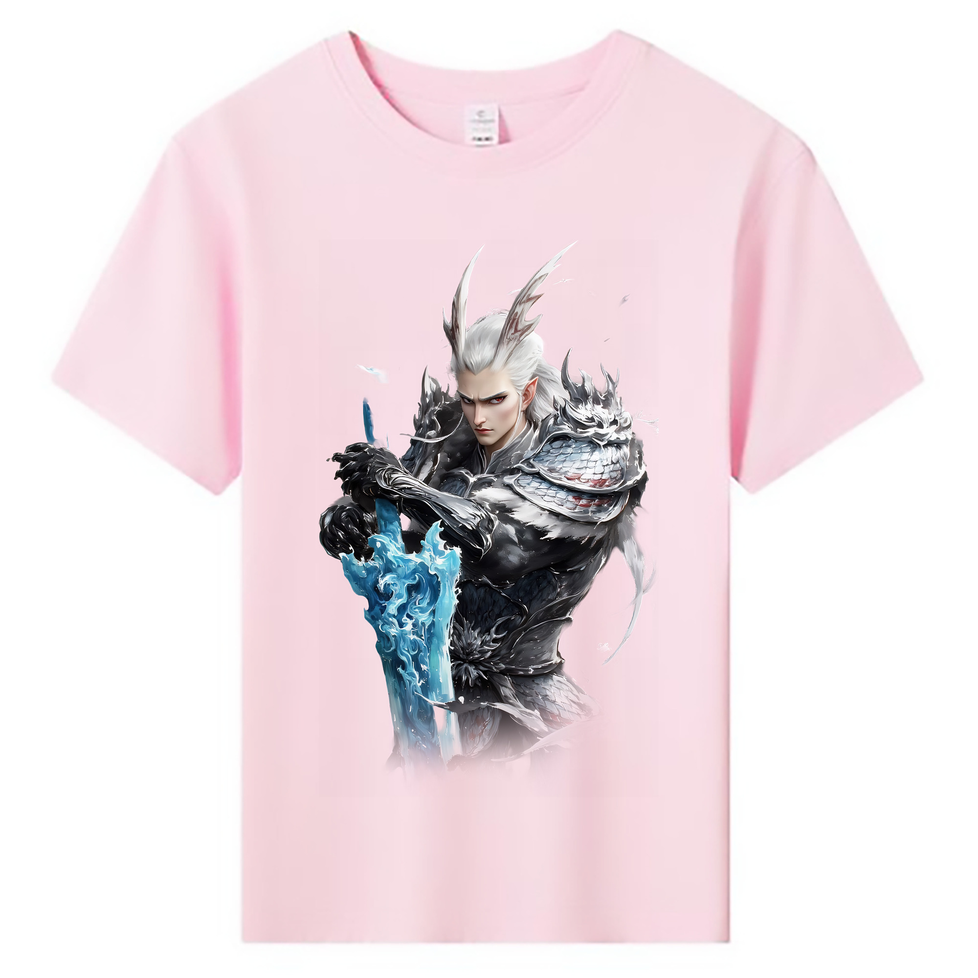 （画像用） Ne Zha 2 ナタ 魔童の大暴れ 綿100％キッズTシャツ（フロントプリント）