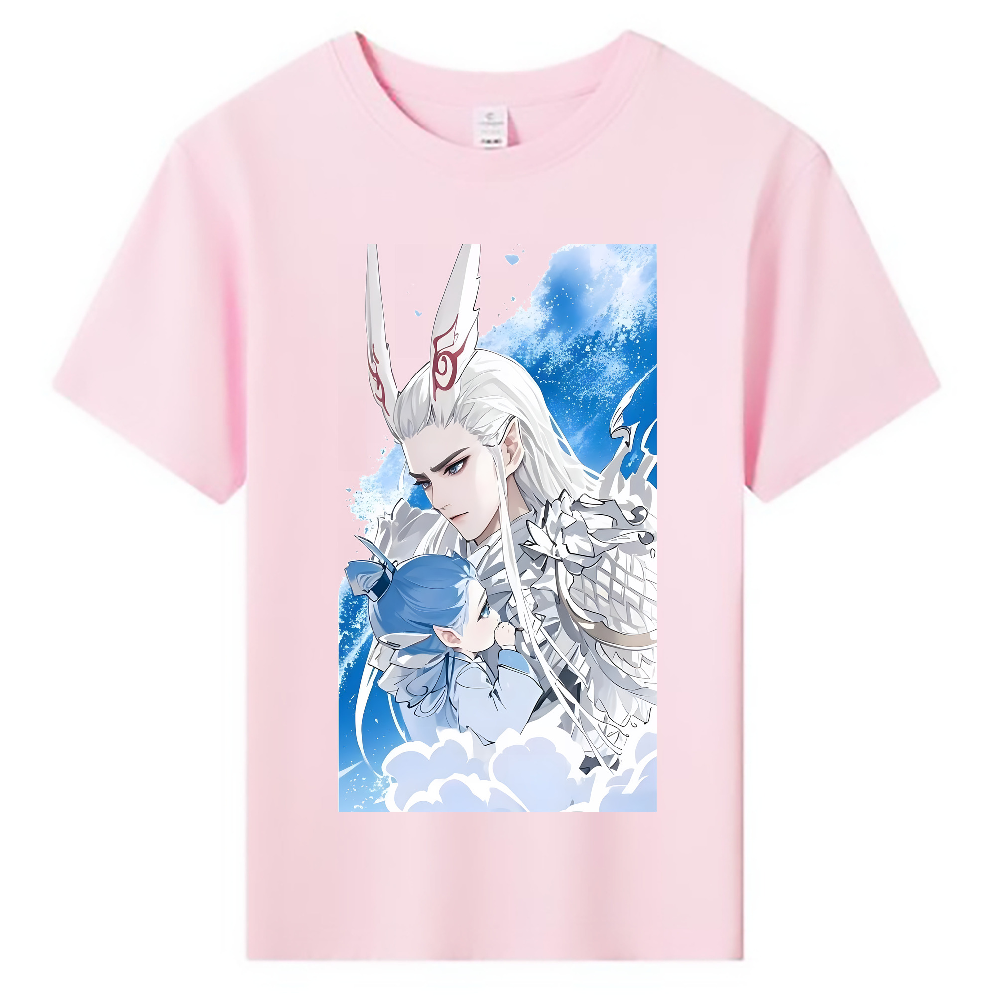 （画像用） Ne Zha 2 ナタ 魔童の大暴れ 綿100％キッズTシャツ（フロントプリント）
