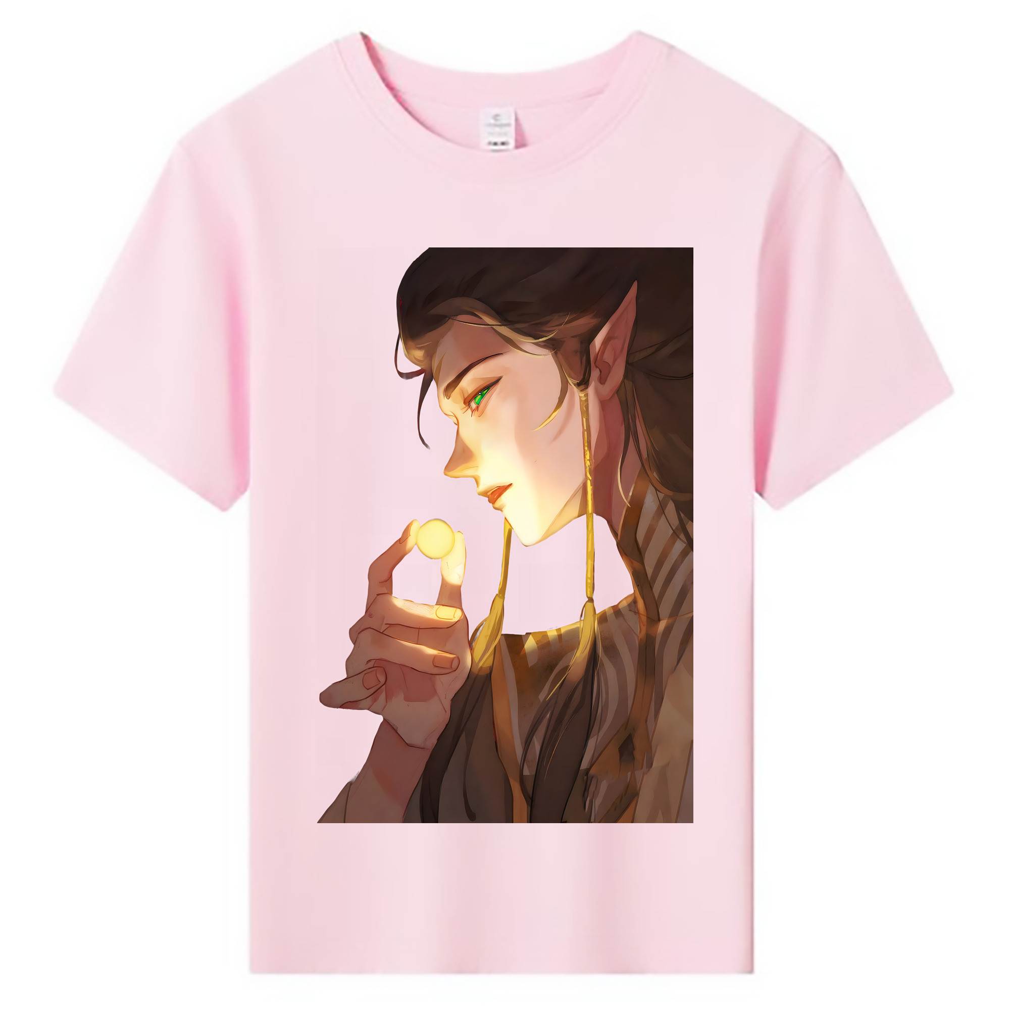（画像用） Ne Zha 2 ナタ 魔童の大暴れ 綿100％キッズTシャツ（フロントプリント）