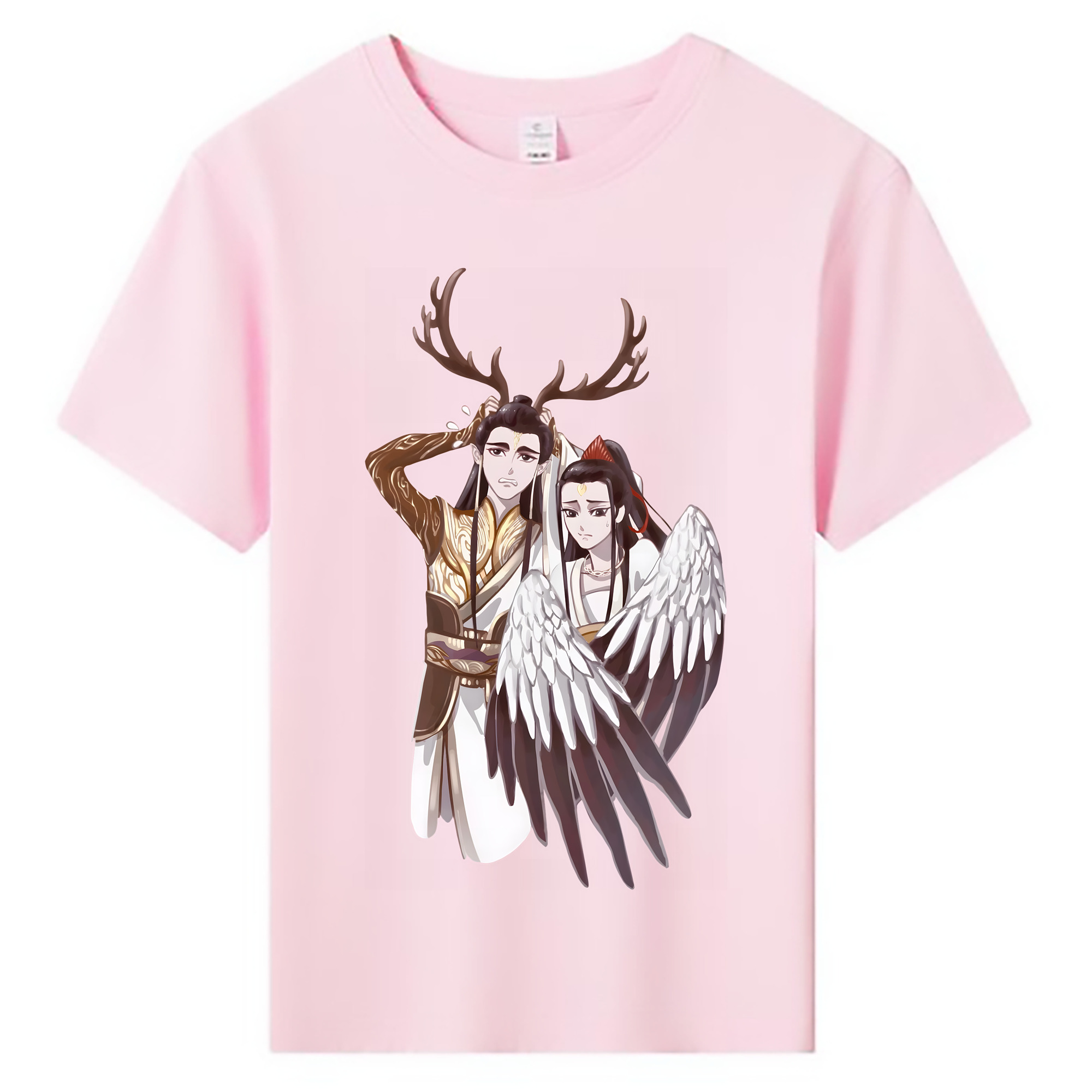 （画像用） Ne Zha 2 ナタ 魔童の大暴れ 綿100％キッズTシャツ（フロントプリント）