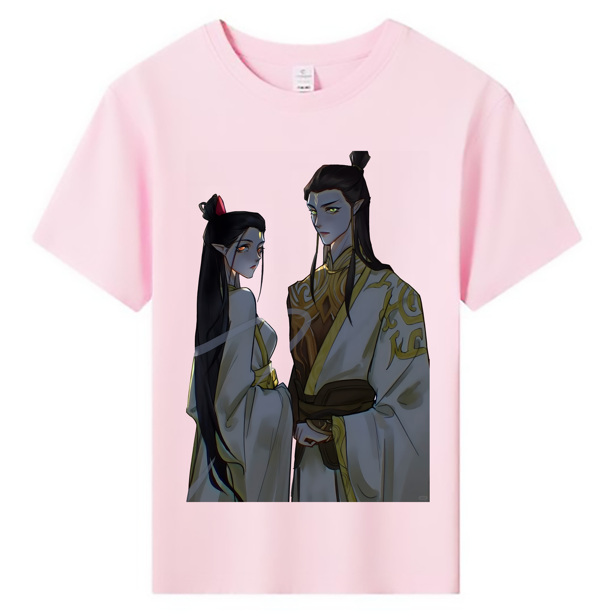 （画像用） Ne Zha 2 ナタ 魔童の大暴れ 綿100％キッズTシャツ（フロントプリント）