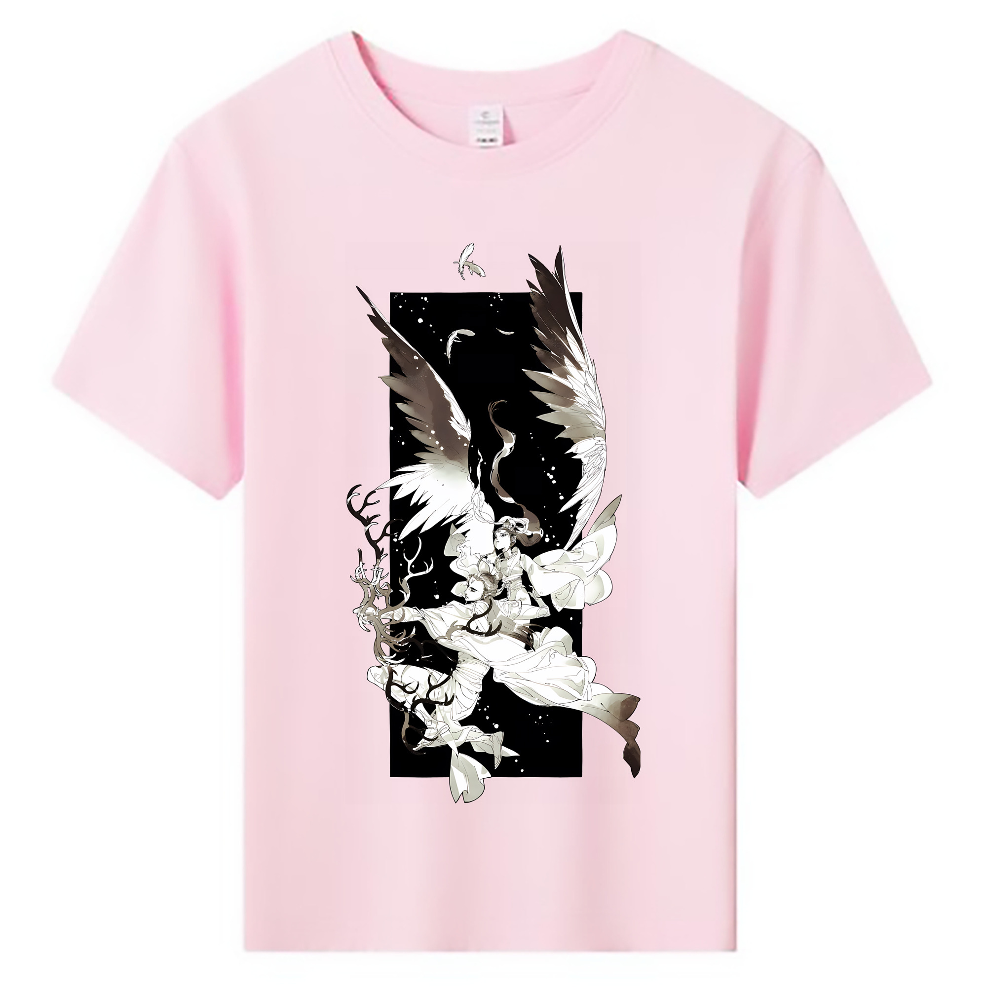 （画像用） Ne Zha 2 ナタ 魔童の大暴れ 綿100％キッズTシャツ（フロントプリント）