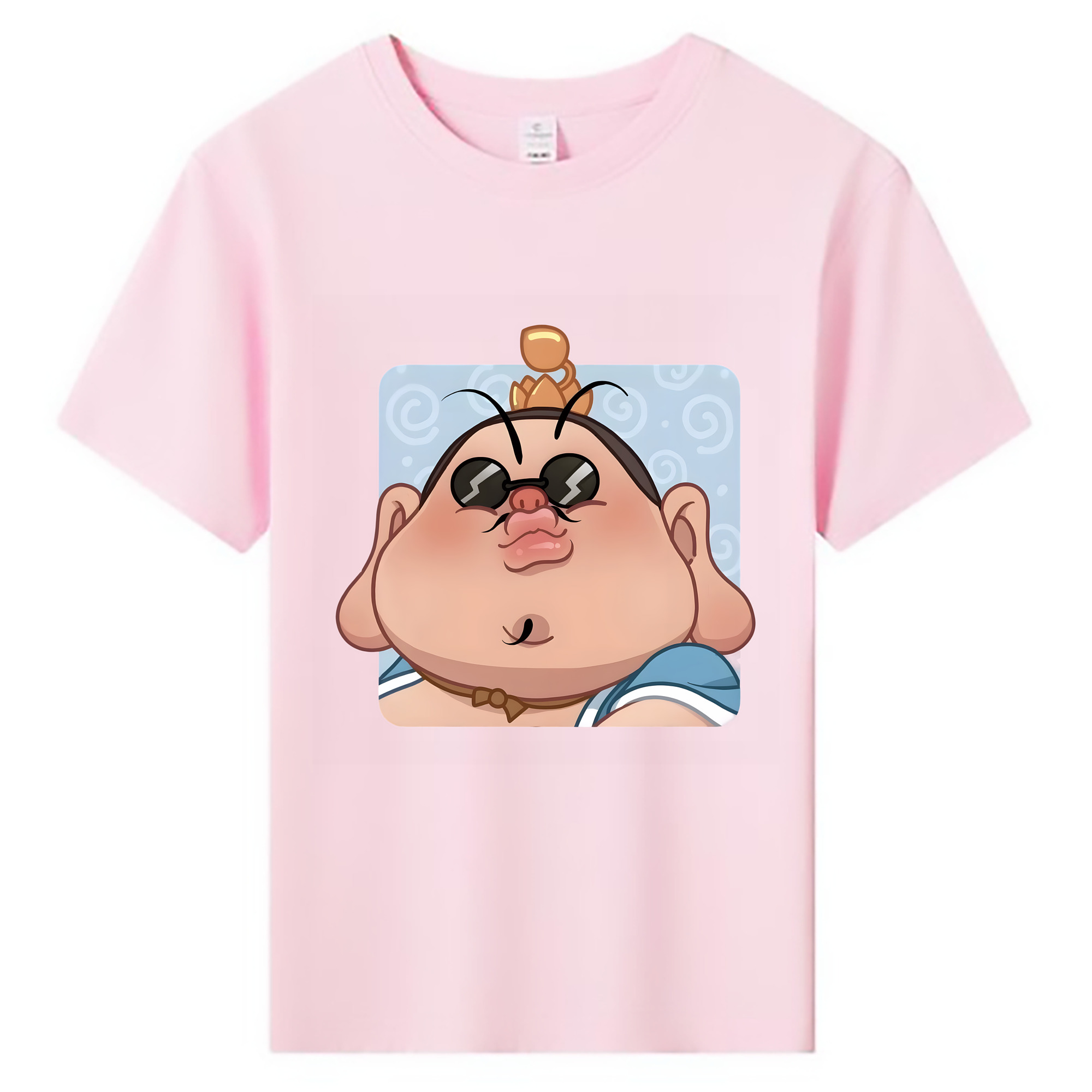 （画像用） Ne Zha 2 ナタ 魔童の大暴れ 綿100％キッズTシャツ（フロントプリント）