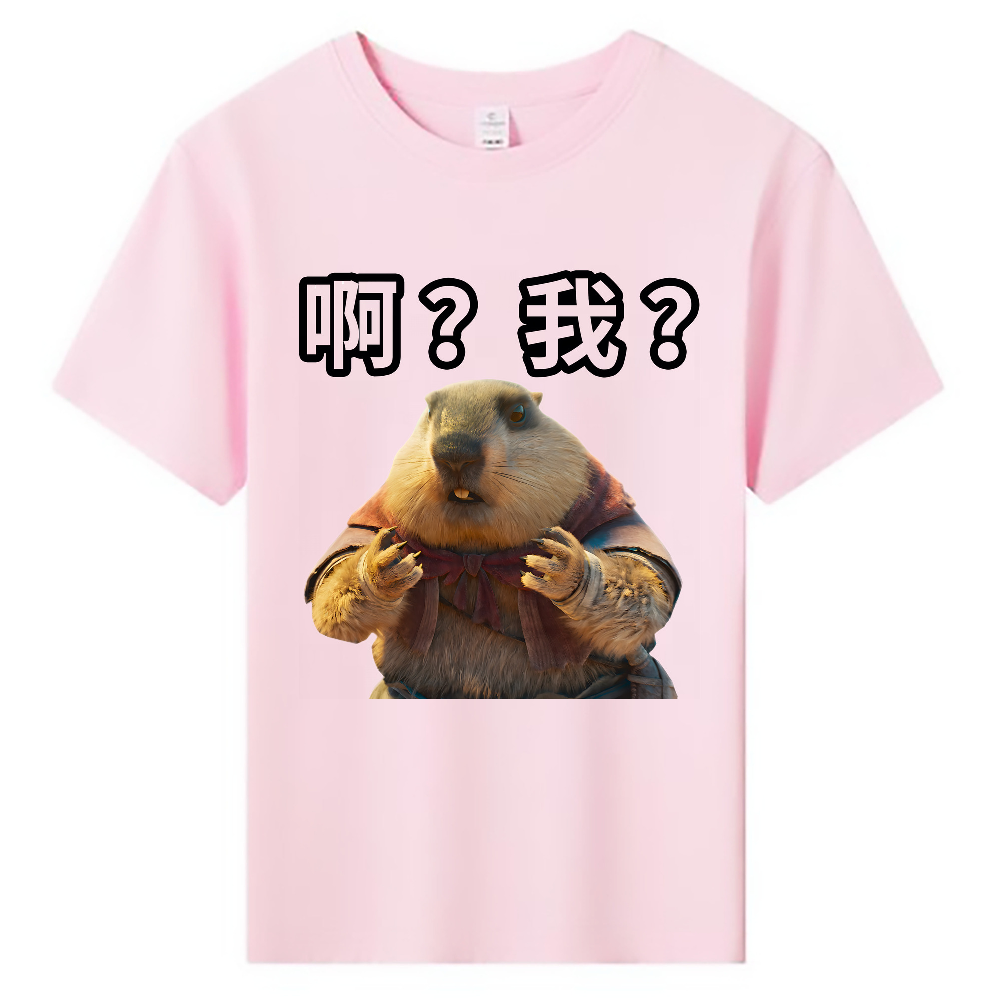 （画像用） Ne Zha 2 ナタ 魔童の大暴れ 綿100％キッズTシャツ（フロントプリント）