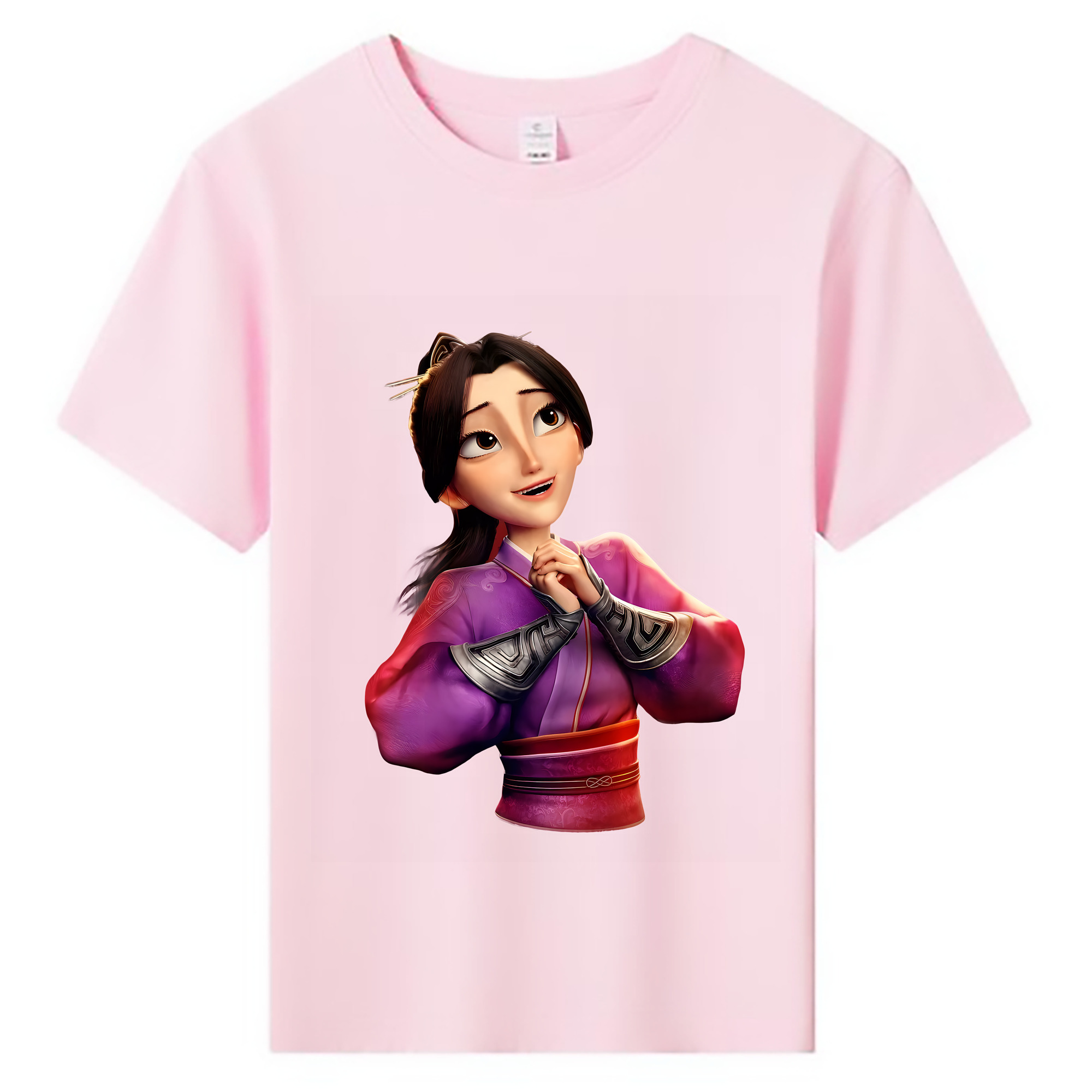 （画像用） Ne Zha 2 ナタ 魔童の大暴れ 綿100％キッズTシャツ（フロントプリント）