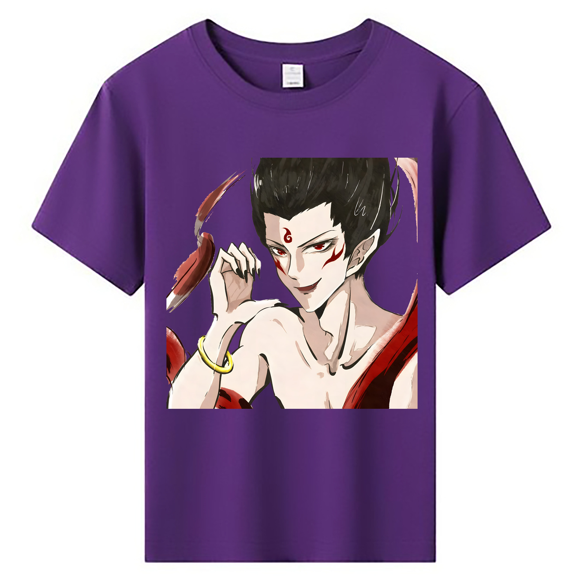 （画像用） Ne Zha 2 ナタ 魔童の大暴れ 綿100％キッズTシャツ（フロントプリント）