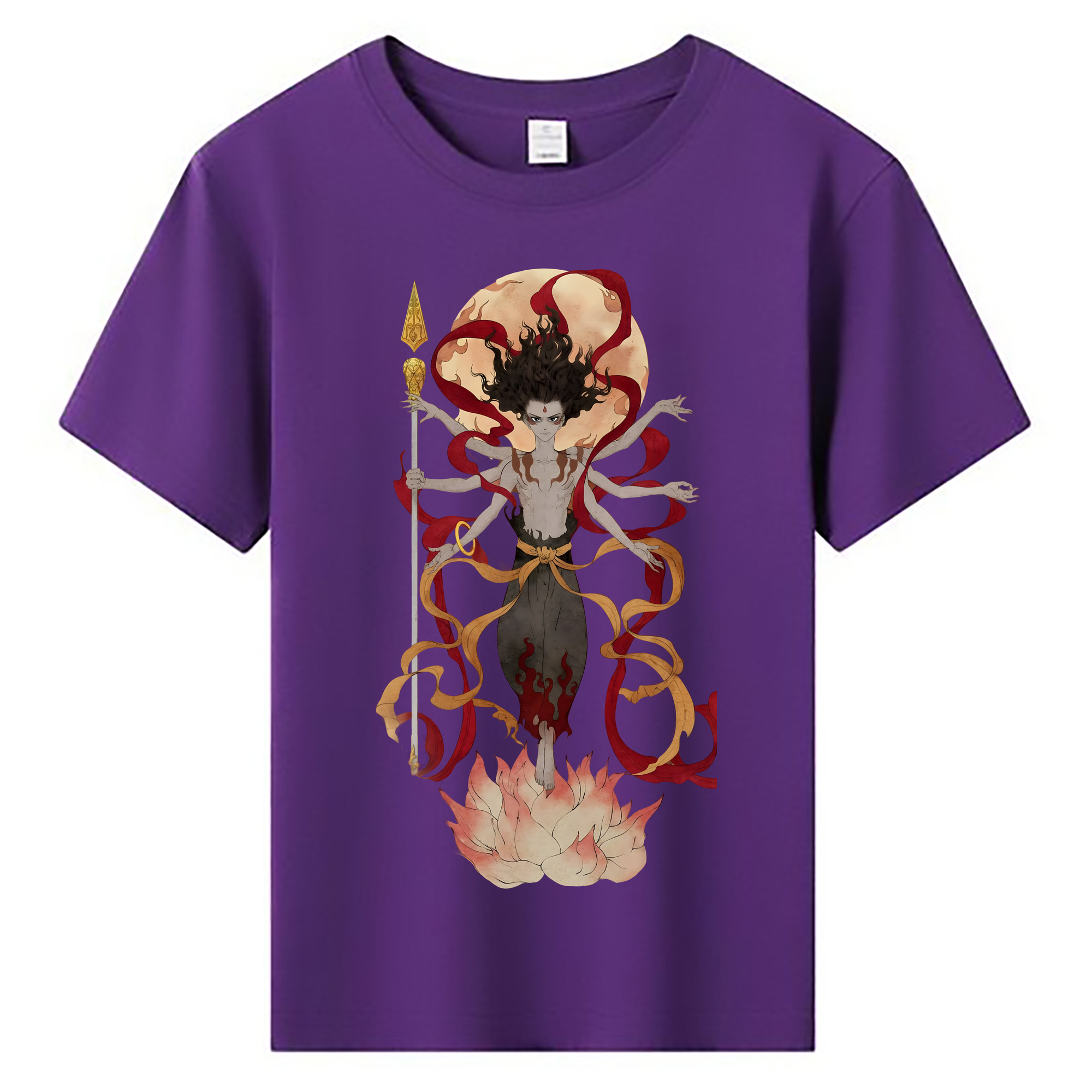 （画像用） Ne Zha 2 ナタ 魔童の大暴れ 綿100％キッズTシャツ（フロントプリント）