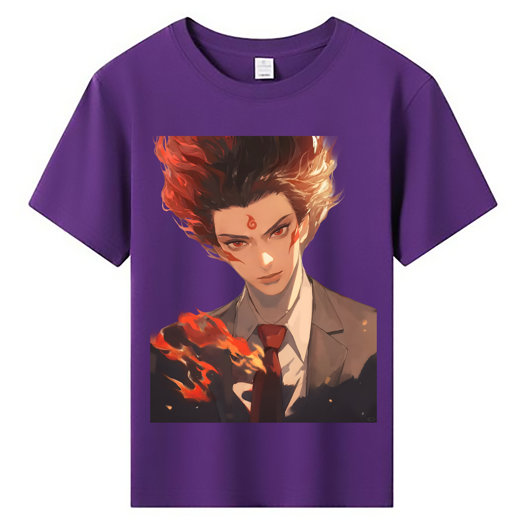 （画像用） Ne Zha 2 ナタ 魔童の大暴れ 綿100％キッズTシャツ（フロントプリント）