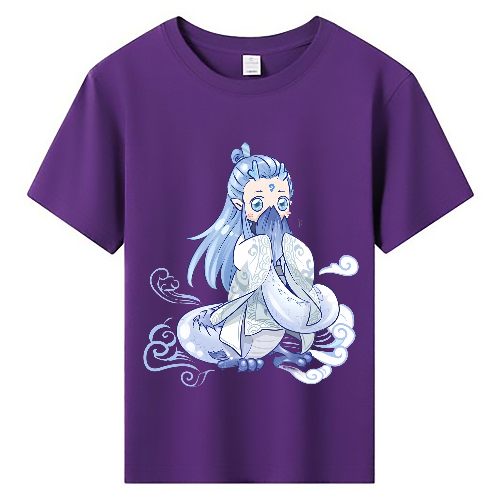 （画像用） Ne Zha 2 ナタ 魔童の大暴れ 綿100％キッズTシャツ（フロントプリント）