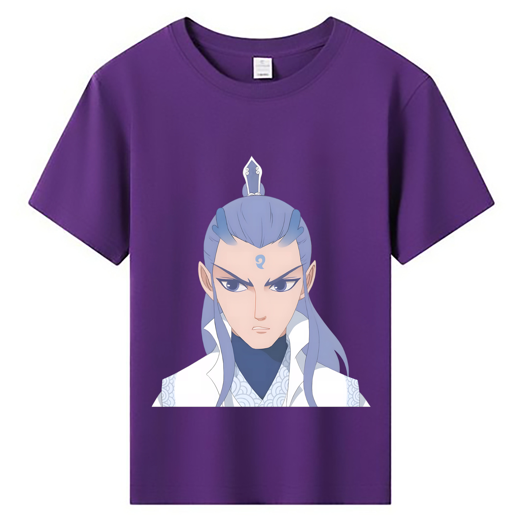 （画像用） Ne Zha 2 ナタ 魔童の大暴れ 綿100％キッズTシャツ（フロントプリント）
