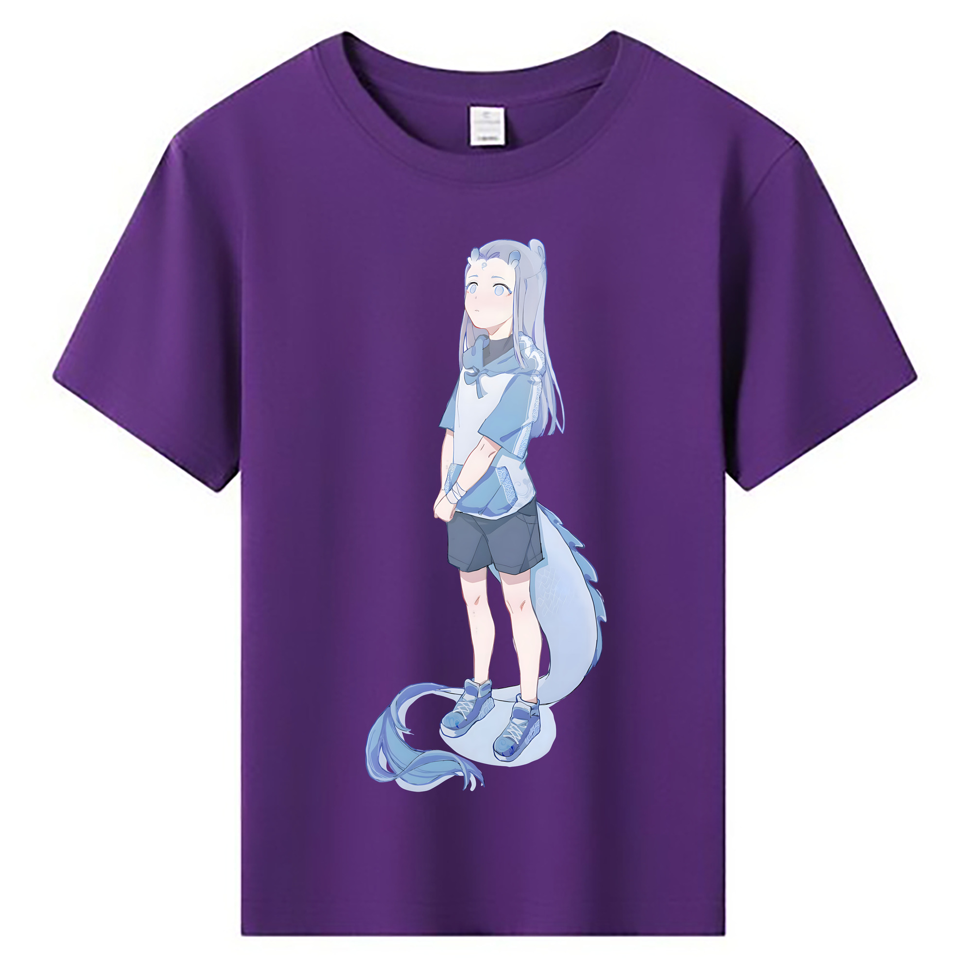 （画像用） Ne Zha 2 ナタ 魔童の大暴れ 綿100％キッズTシャツ（フロントプリント）