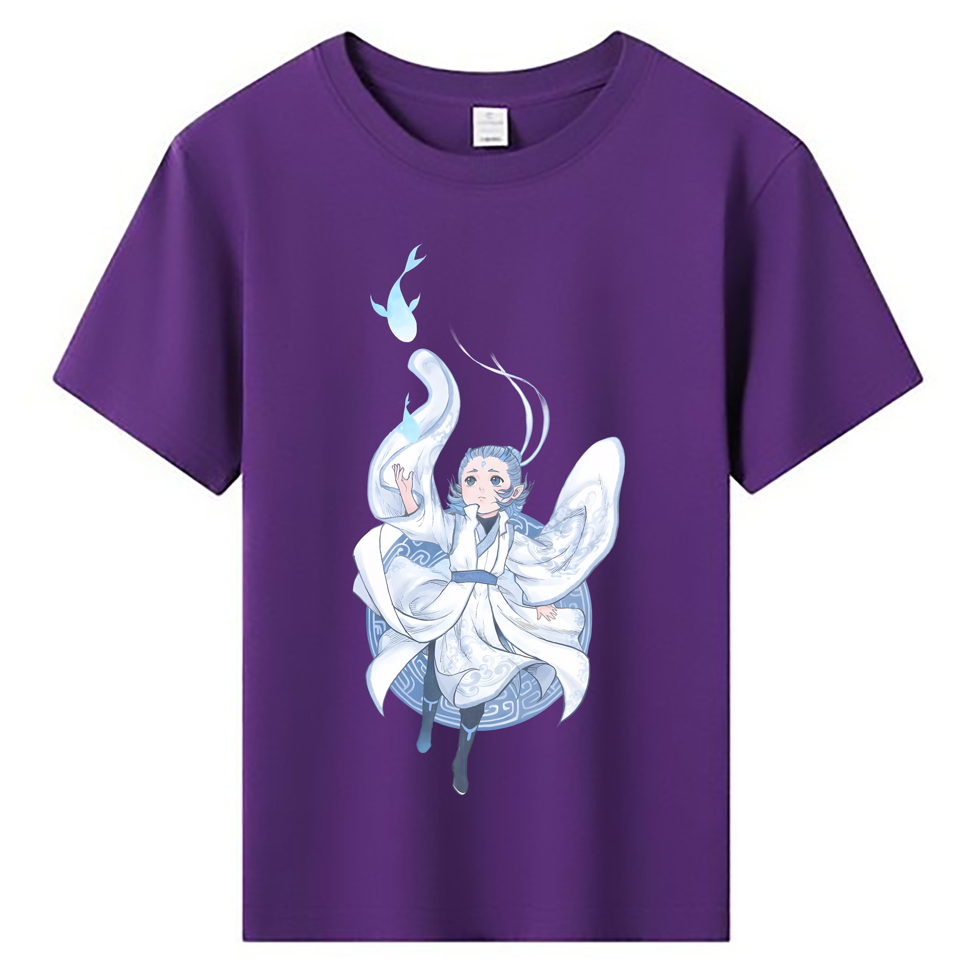 （画像用） Ne Zha 2 ナタ 魔童の大暴れ 綿100％キッズTシャツ（フロントプリント）