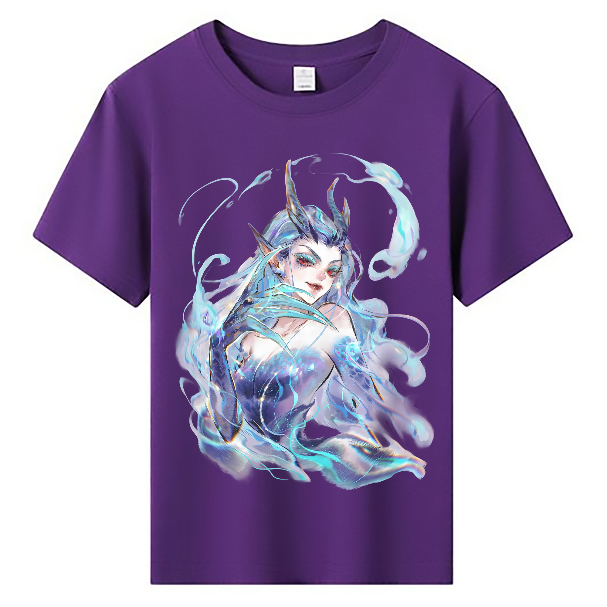 （画像用） Ne Zha 2 ナタ 魔童の大暴れ 綿100％キッズTシャツ（フロントプリント）