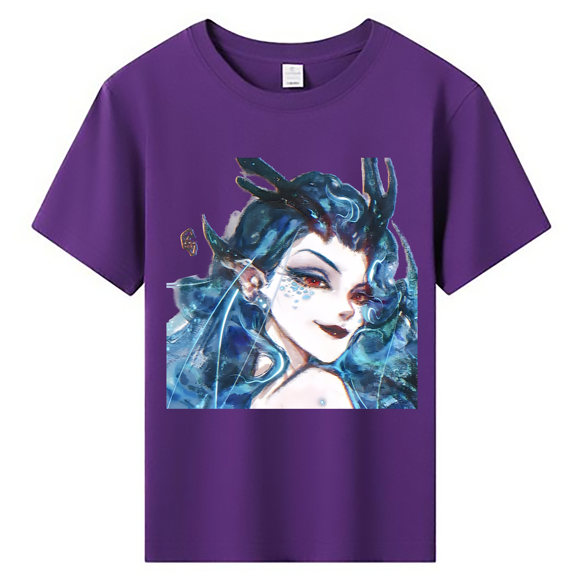 （画像用） Ne Zha 2 ナタ 魔童の大暴れ 綿100％キッズTシャツ（フロントプリント）