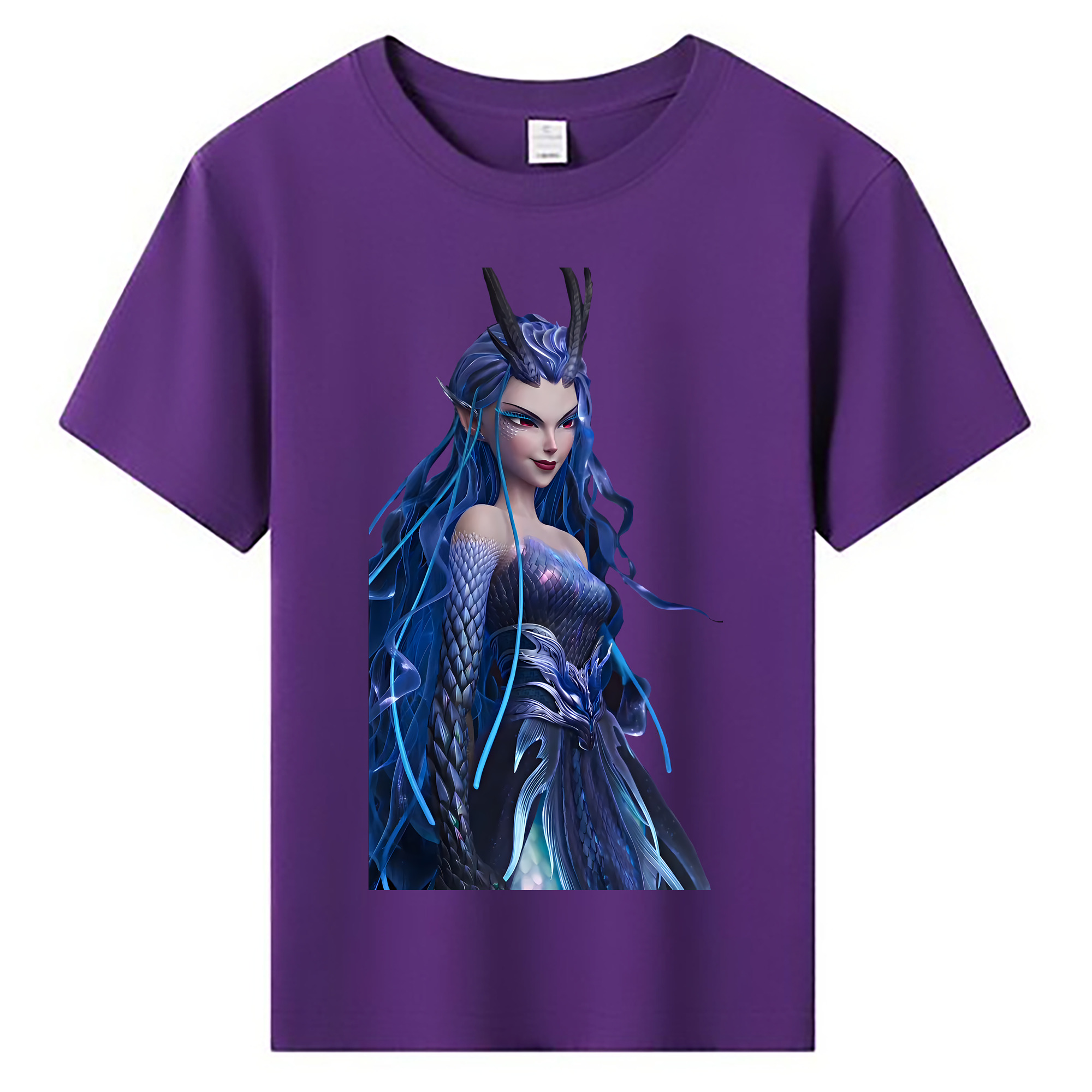 （画像用） Ne Zha 2 ナタ 魔童の大暴れ 綿100％キッズTシャツ（フロントプリント）