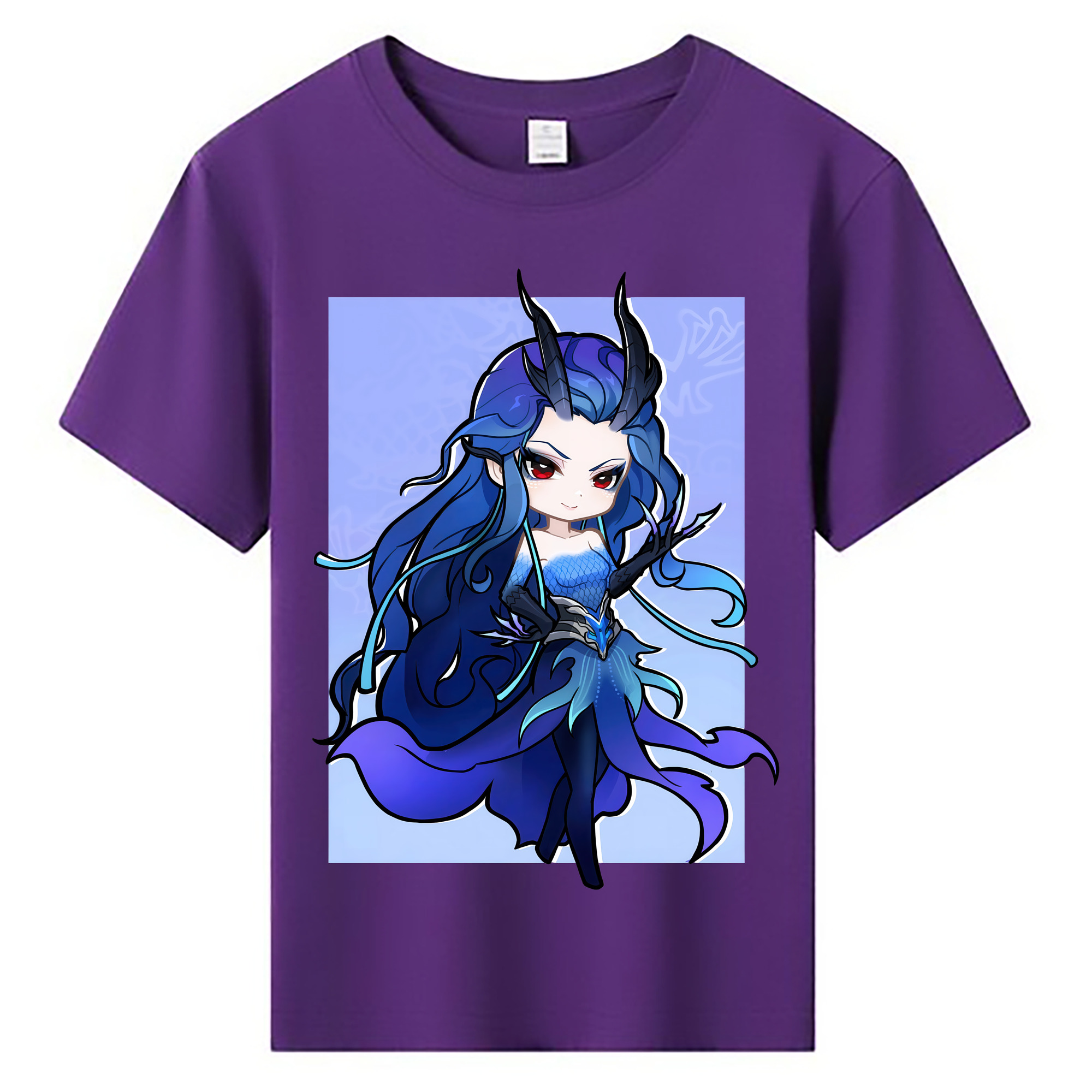 （画像用） Ne Zha 2 ナタ 魔童の大暴れ 綿100％キッズTシャツ（フロントプリント）