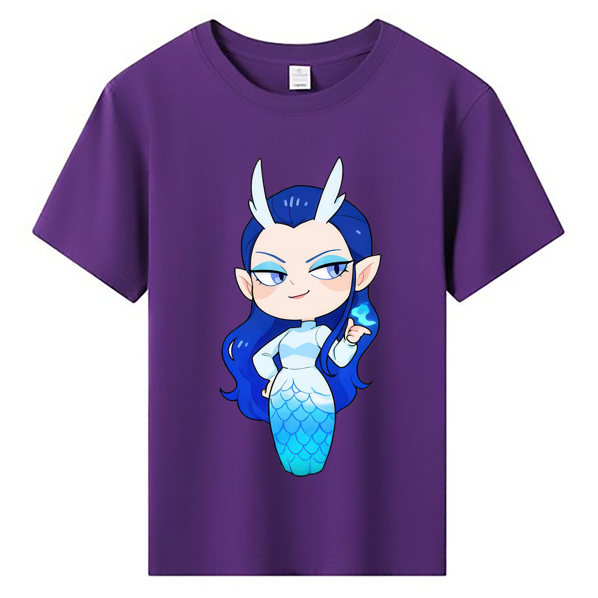 （画像用） Ne Zha 2 ナタ 魔童の大暴れ 綿100％キッズTシャツ（フロントプリント）