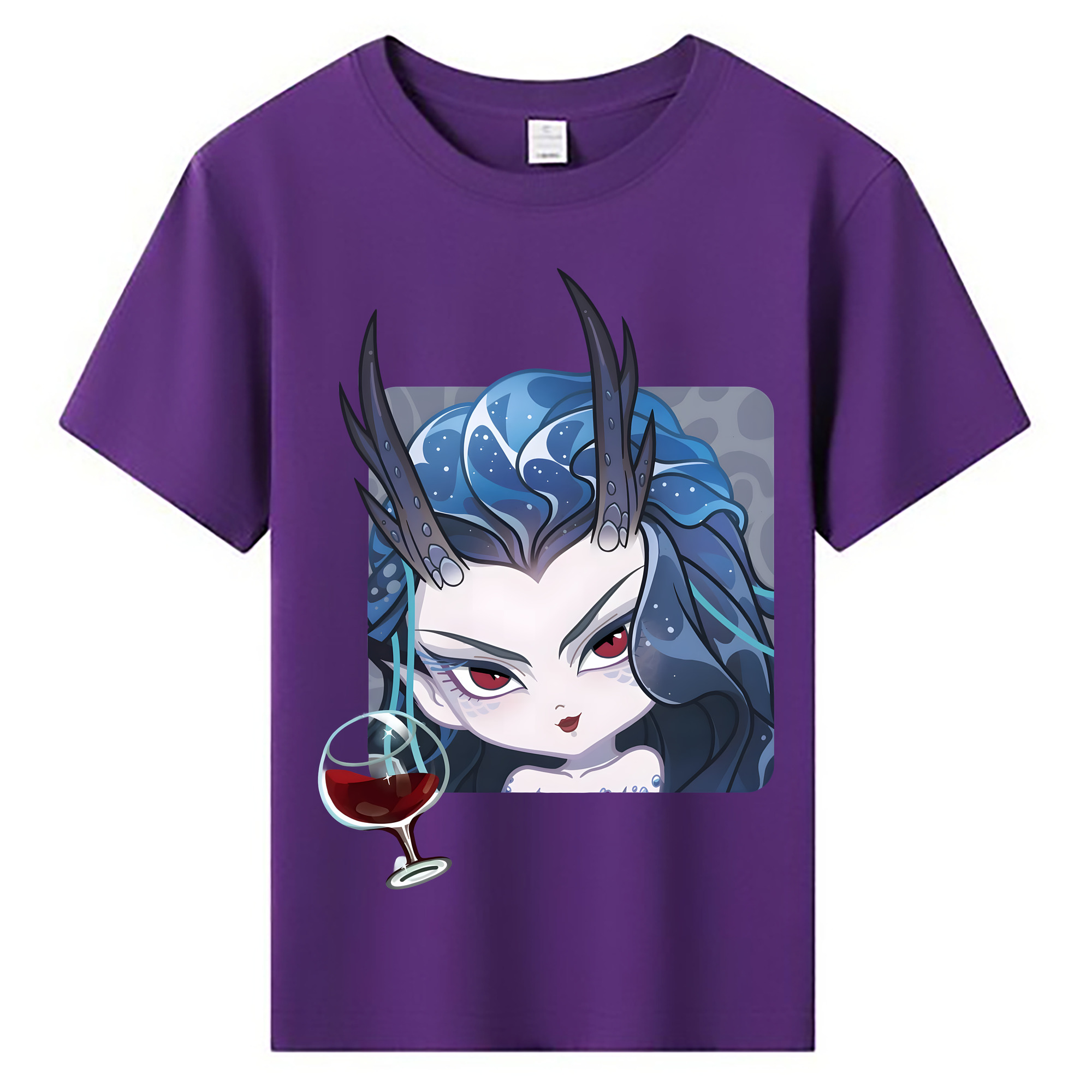 （画像用） Ne Zha 2 ナタ 魔童の大暴れ 綿100％キッズTシャツ（フロントプリント）