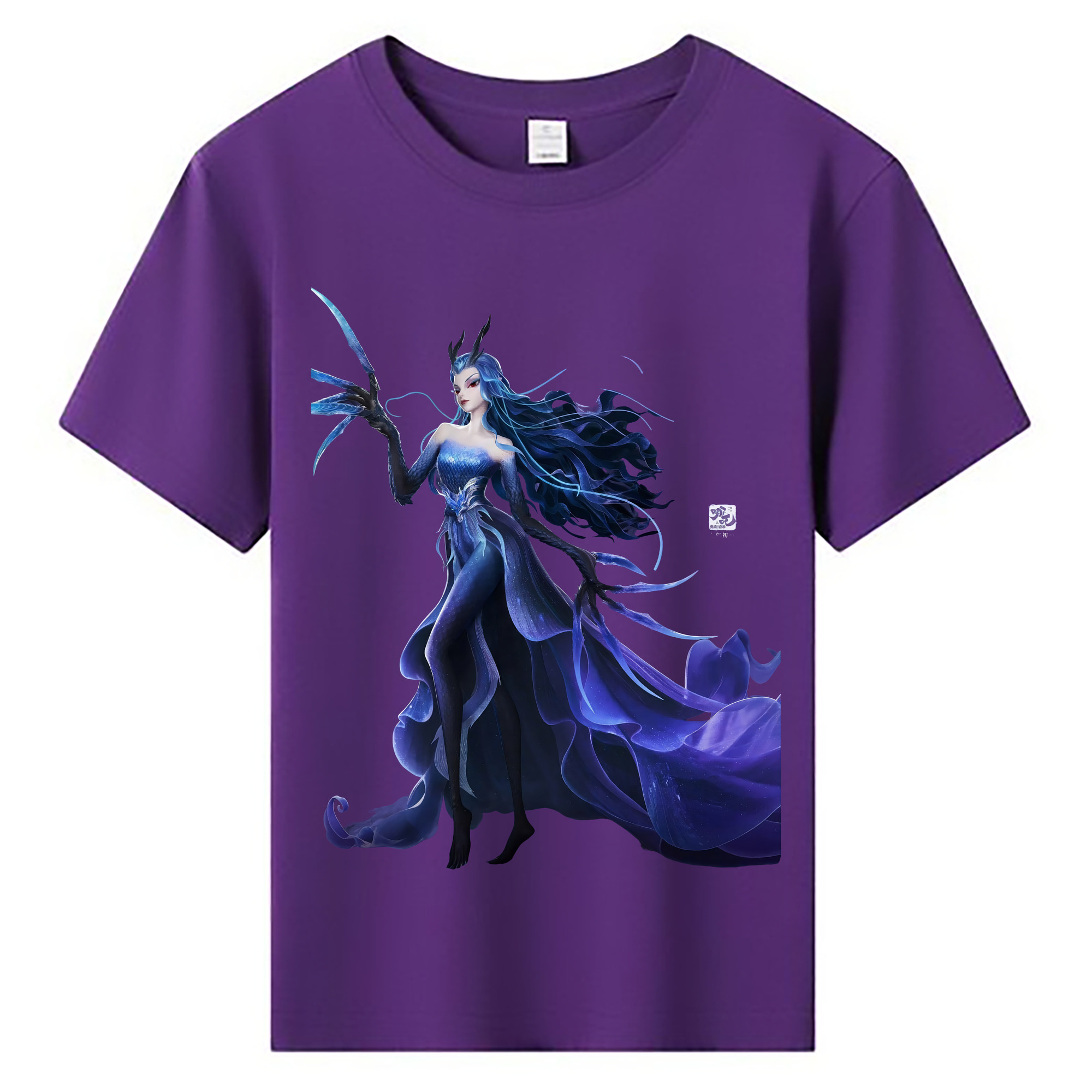 （画像用） Ne Zha 2 ナタ 魔童の大暴れ 綿100％キッズTシャツ（フロントプリント）