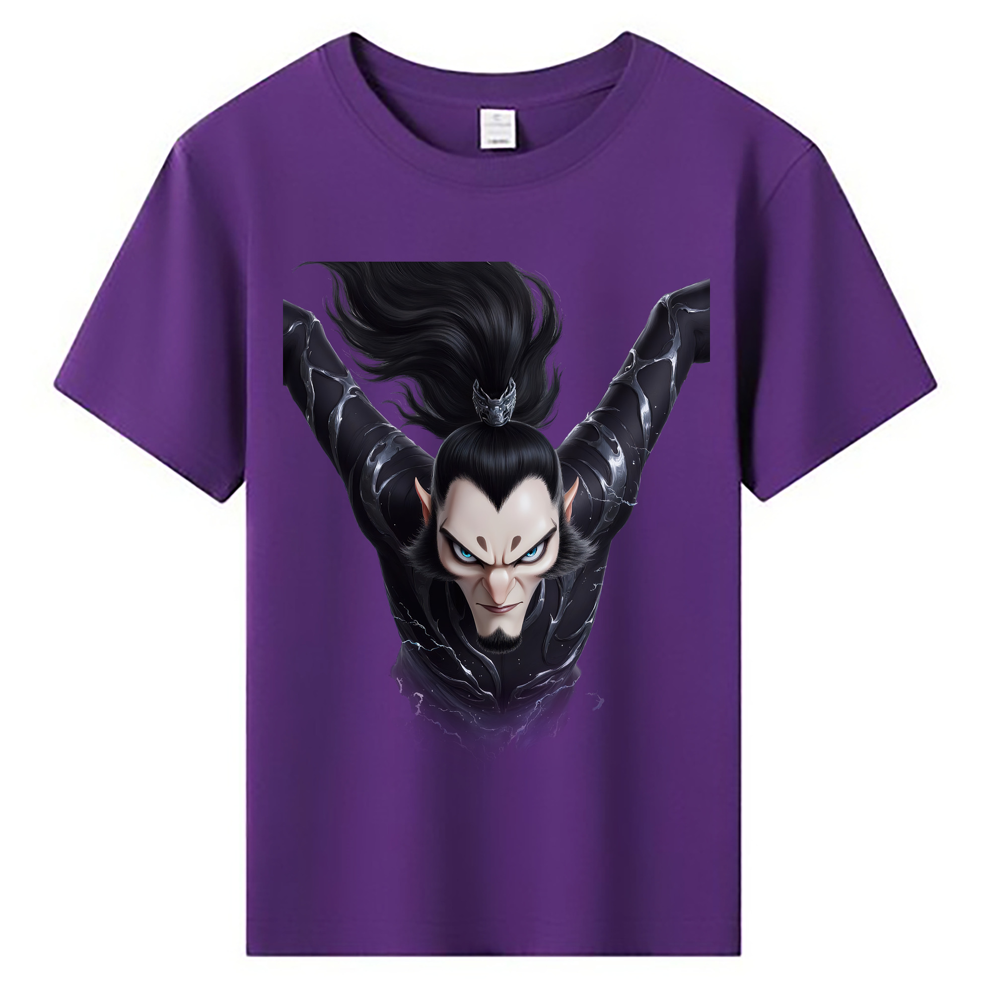 （画像用） Ne Zha 2 ナタ 魔童の大暴れ 綿100％キッズTシャツ（フロントプリント）