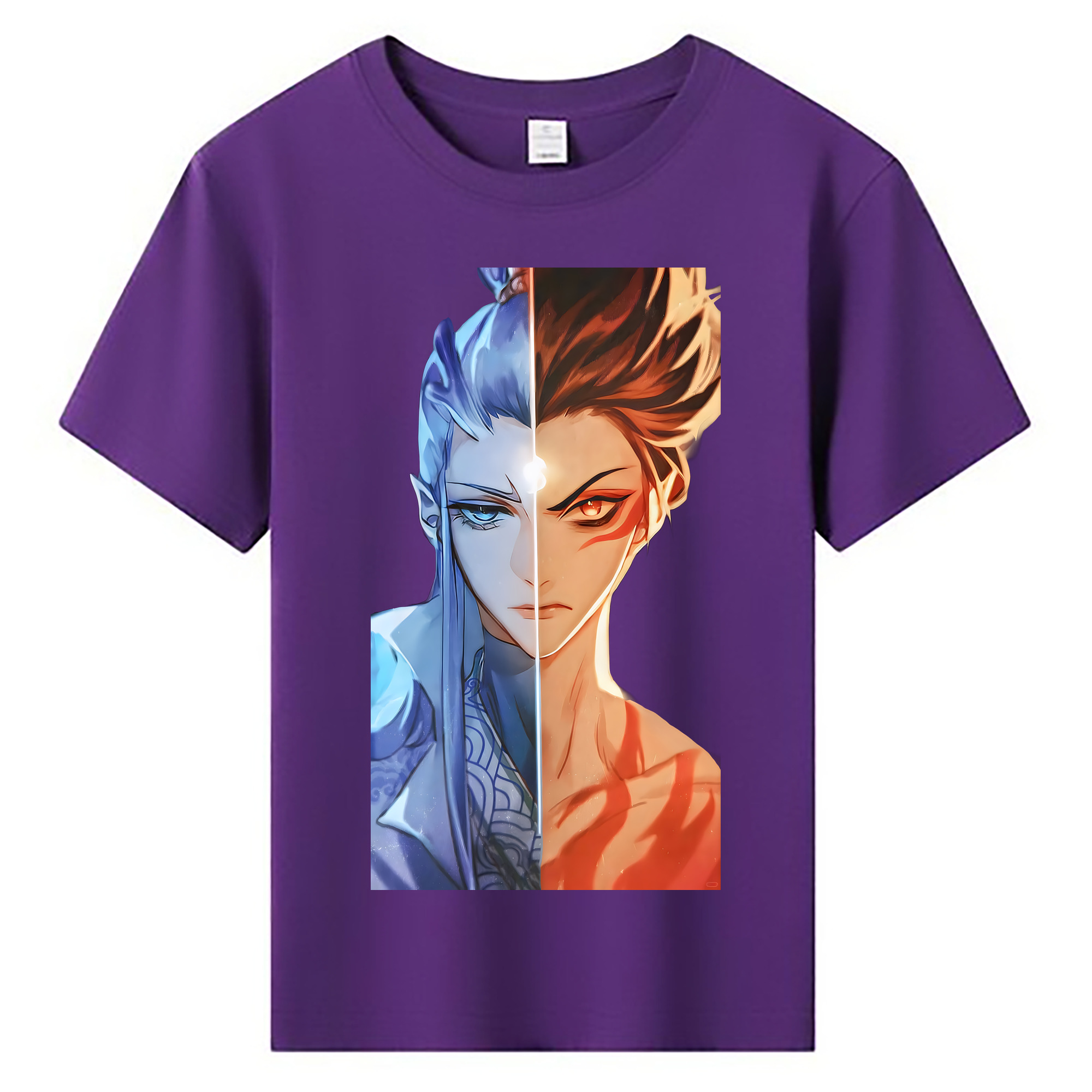 （画像用） Ne Zha 2 ナタ 魔童の大暴れ 綿100％キッズTシャツ（フロントプリント）
